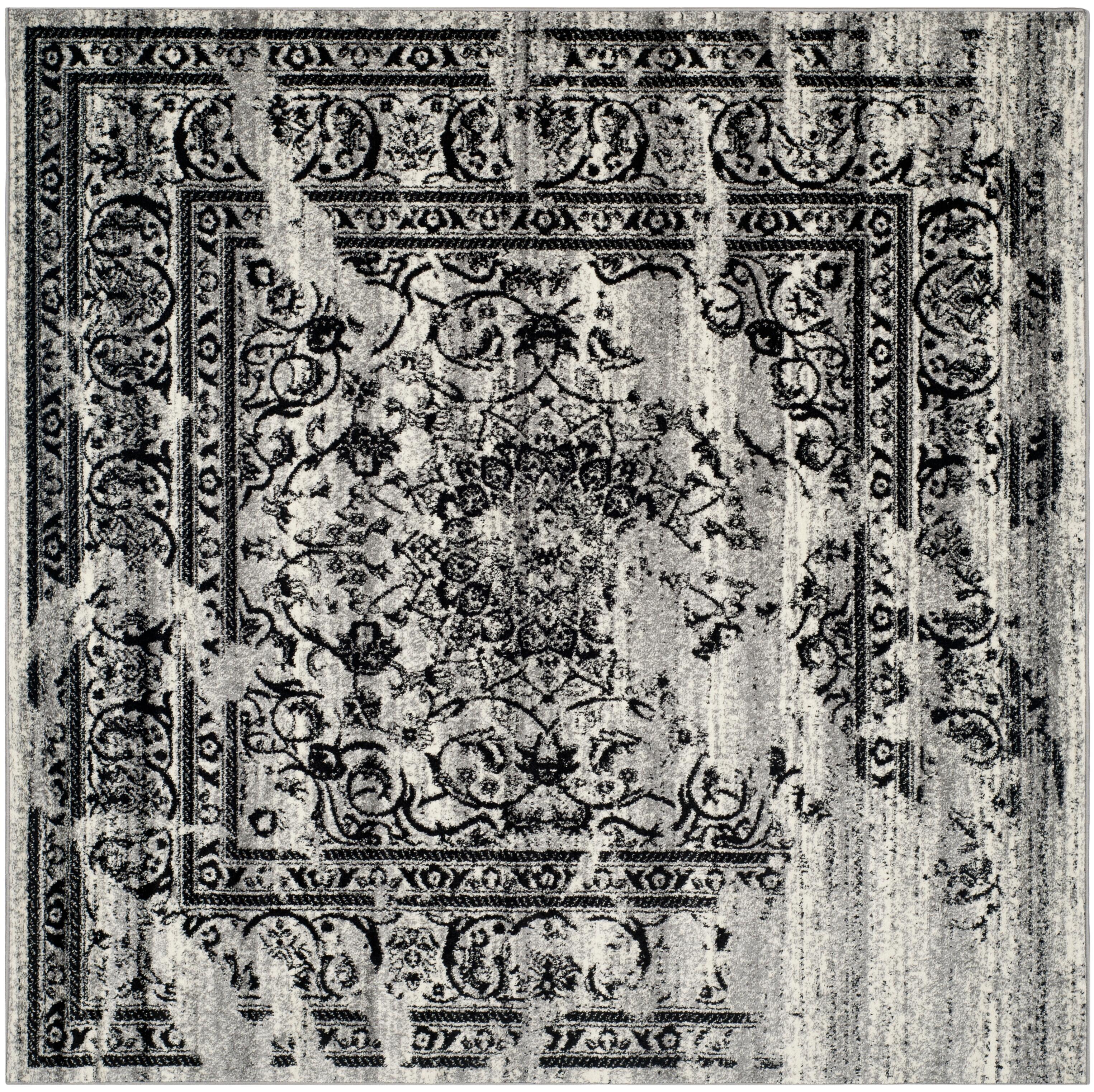Safavieh Adirondack 10' x 10' Square Area Rug, Silver/Black, large