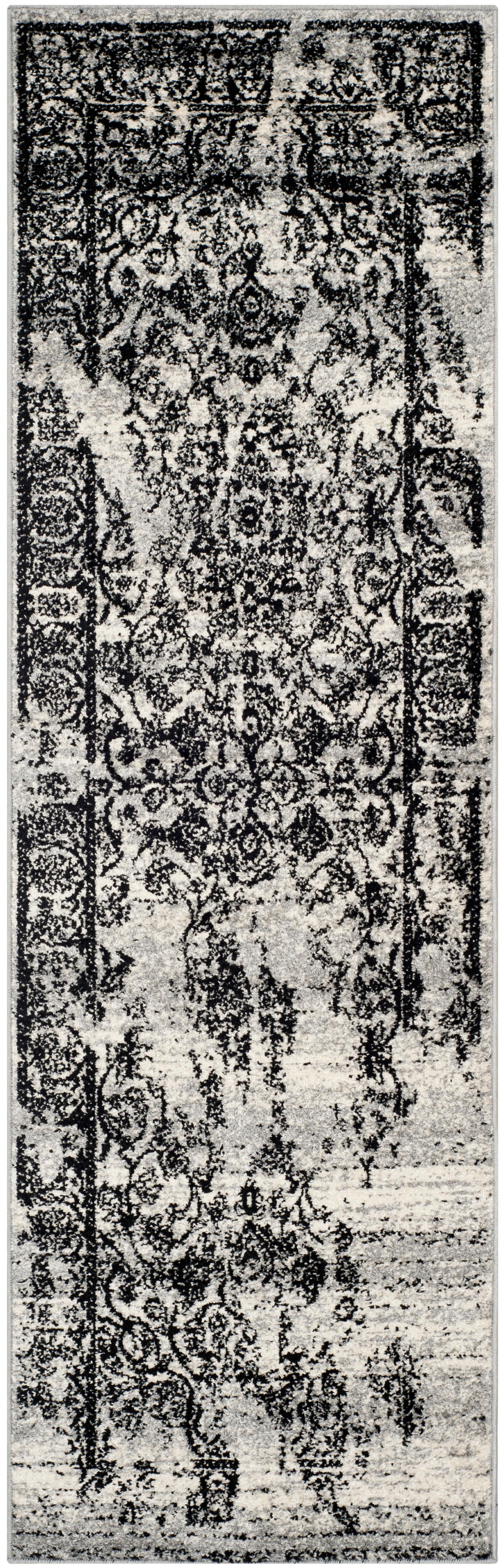 Safavieh Adirondack 2' 6" x 12' Runner, Silver/Black, large