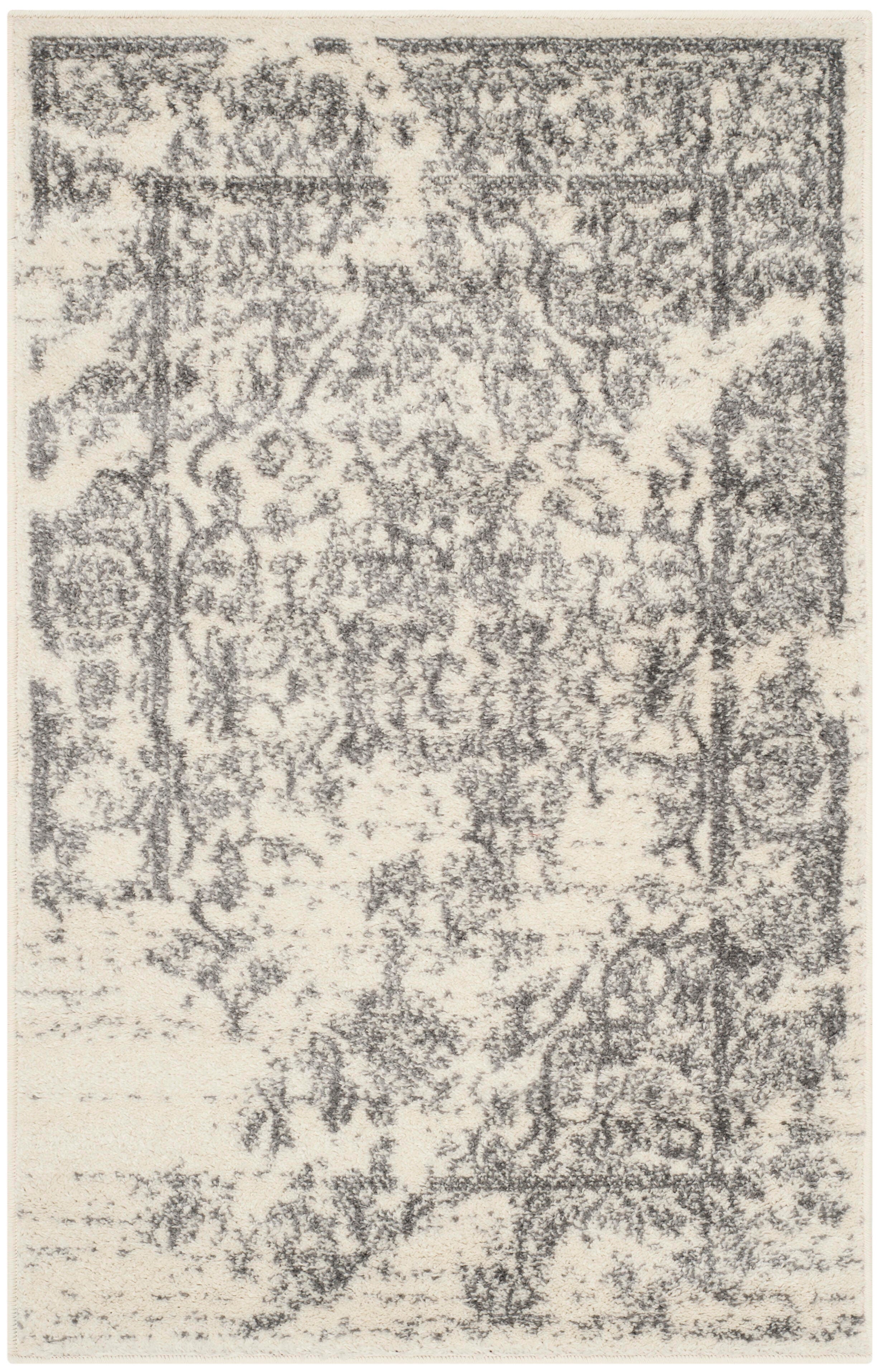 Safavieh Adirondack Adirondack 2' 6" x 4' Accent Rug, Ivory/Silver, large