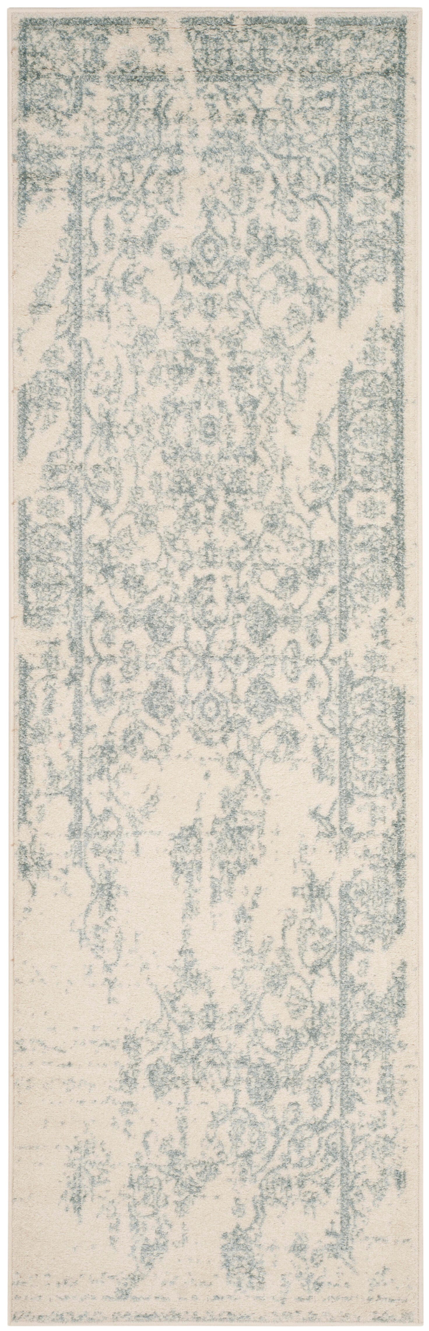 Safavieh Adirondack Adirondack 2' 6" x 10' Runner, Ivory/Slate, large