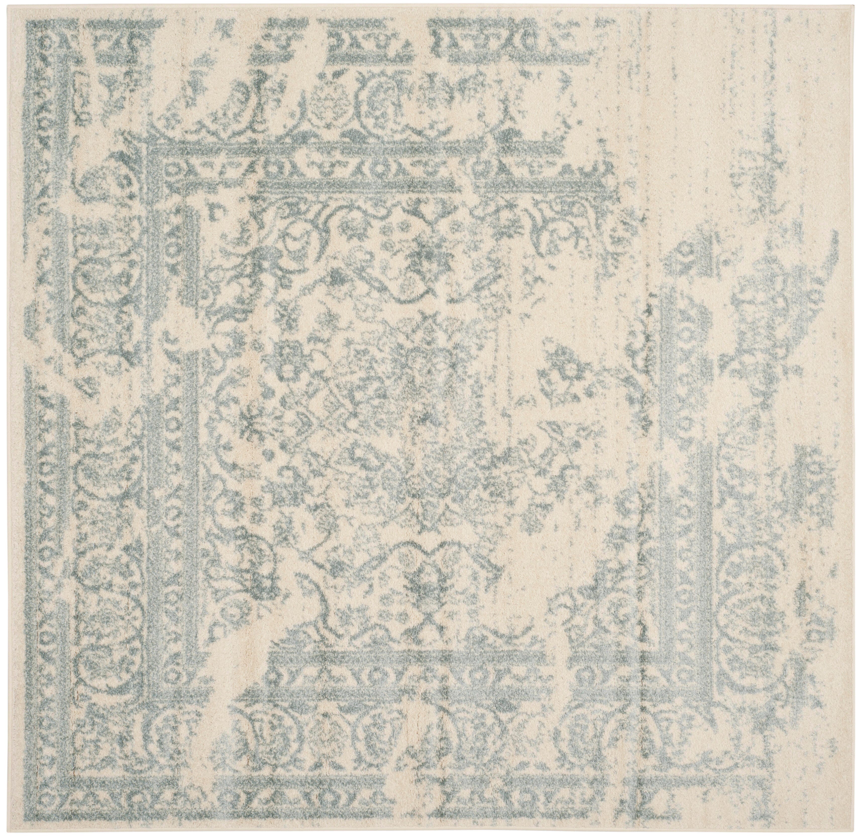 Safavieh Adirondack Adirondack 6' x 6' Square Area Rug, Ivory/Slate, large