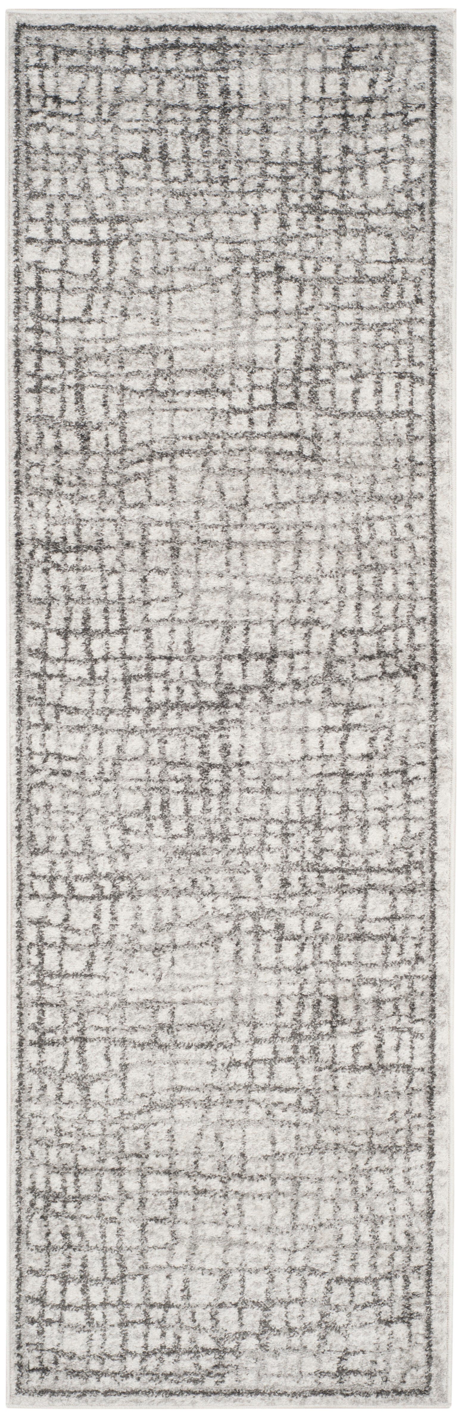 Safavieh Adirondack Adirondack 2' 6" x 6' Runner, Silver/Ivory, large