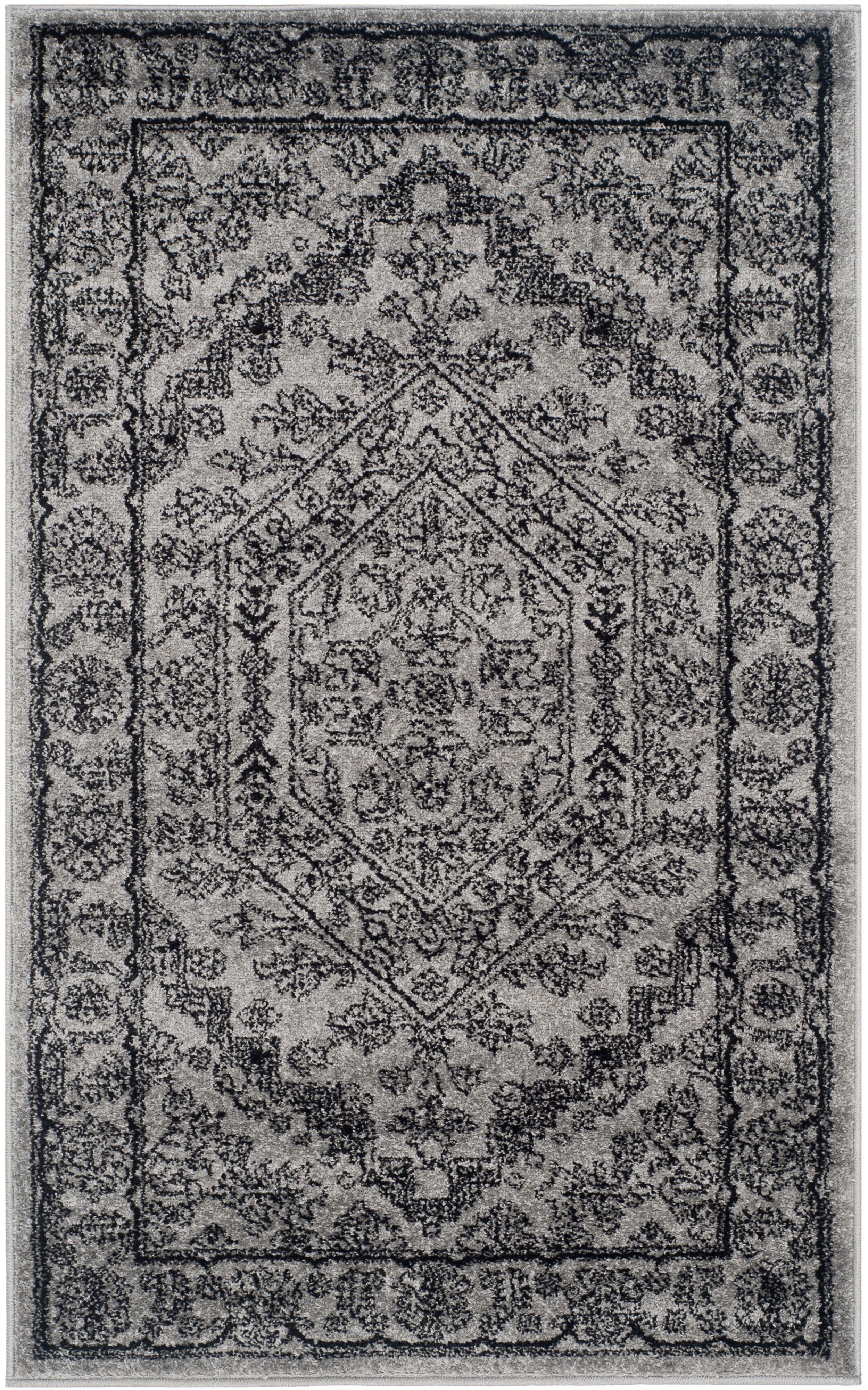 Safavieh Adirondack 4' x 6' Area Rug, Silver/Black, rollover