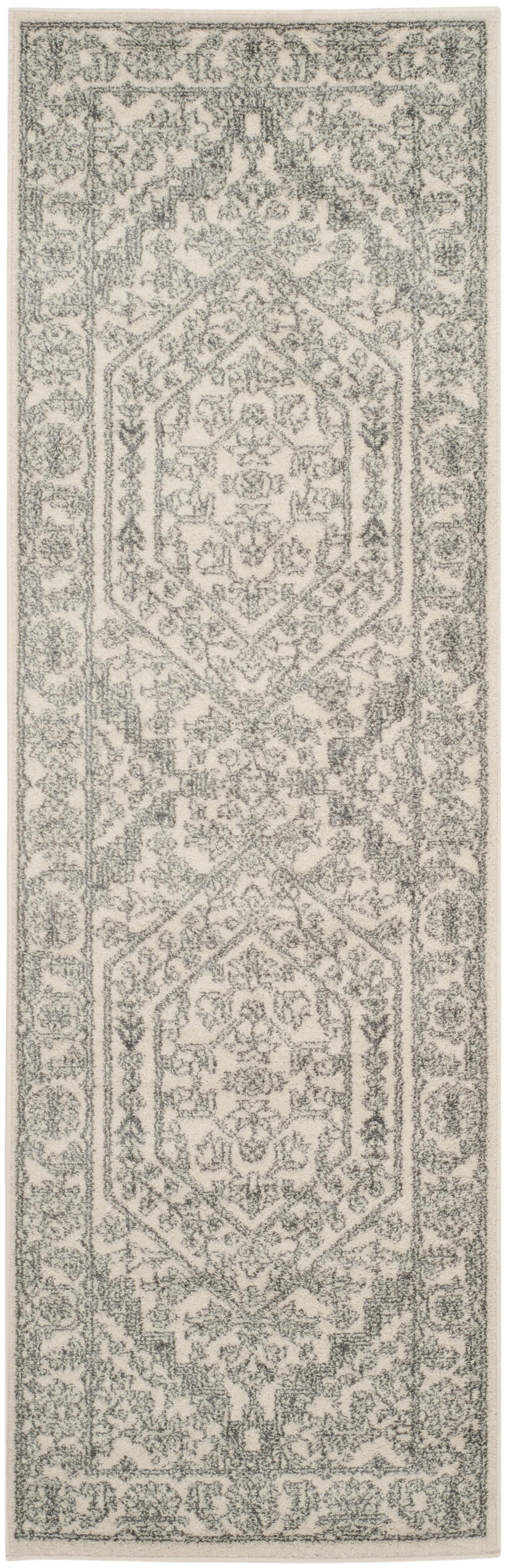 Safavieh Adirondack 2' 6" x 8' Runner, Ivory/Silver, large
