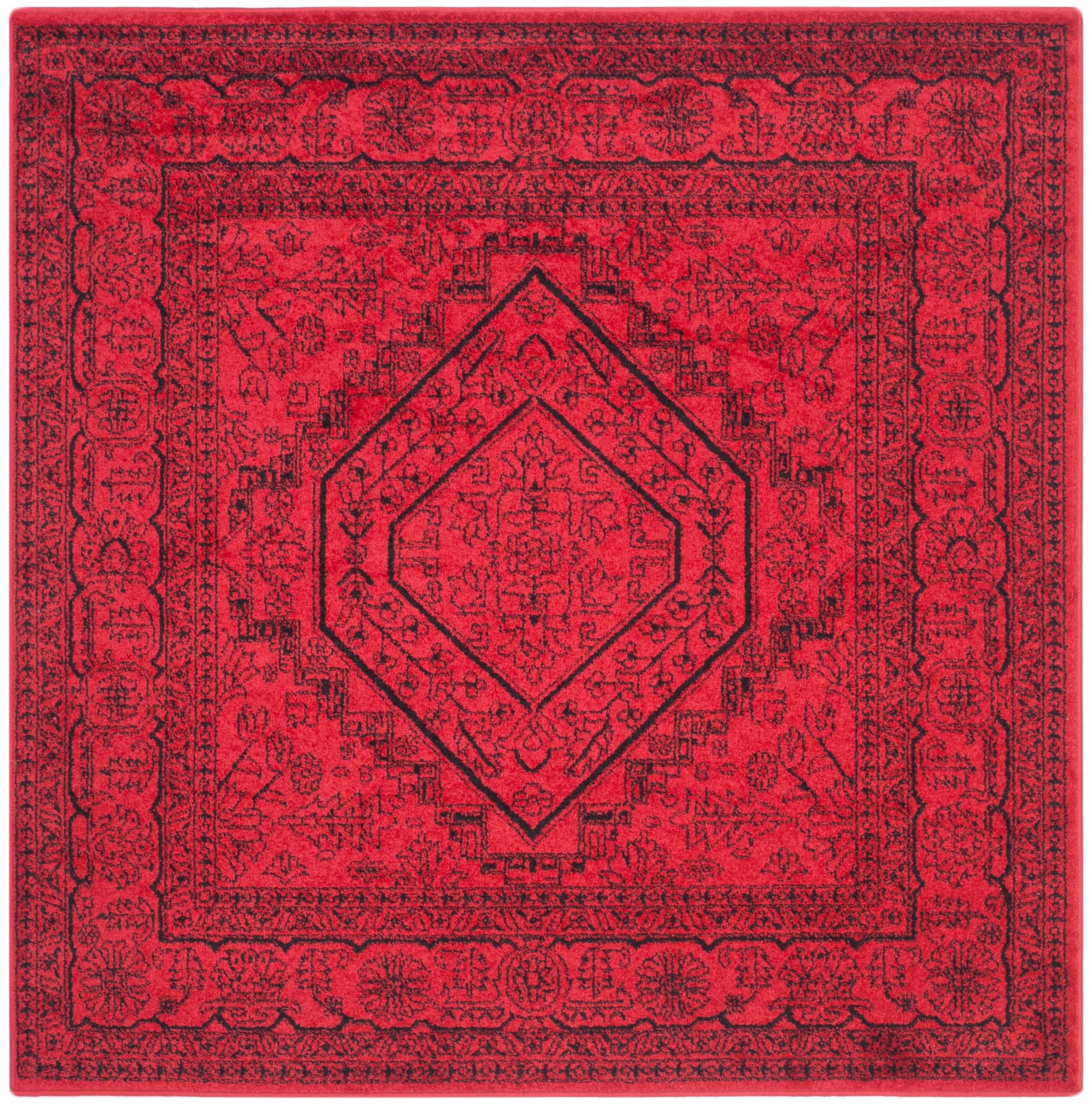 Safavieh Adirondack 6' x 6' Square Area Rug, Red/Black, rollover