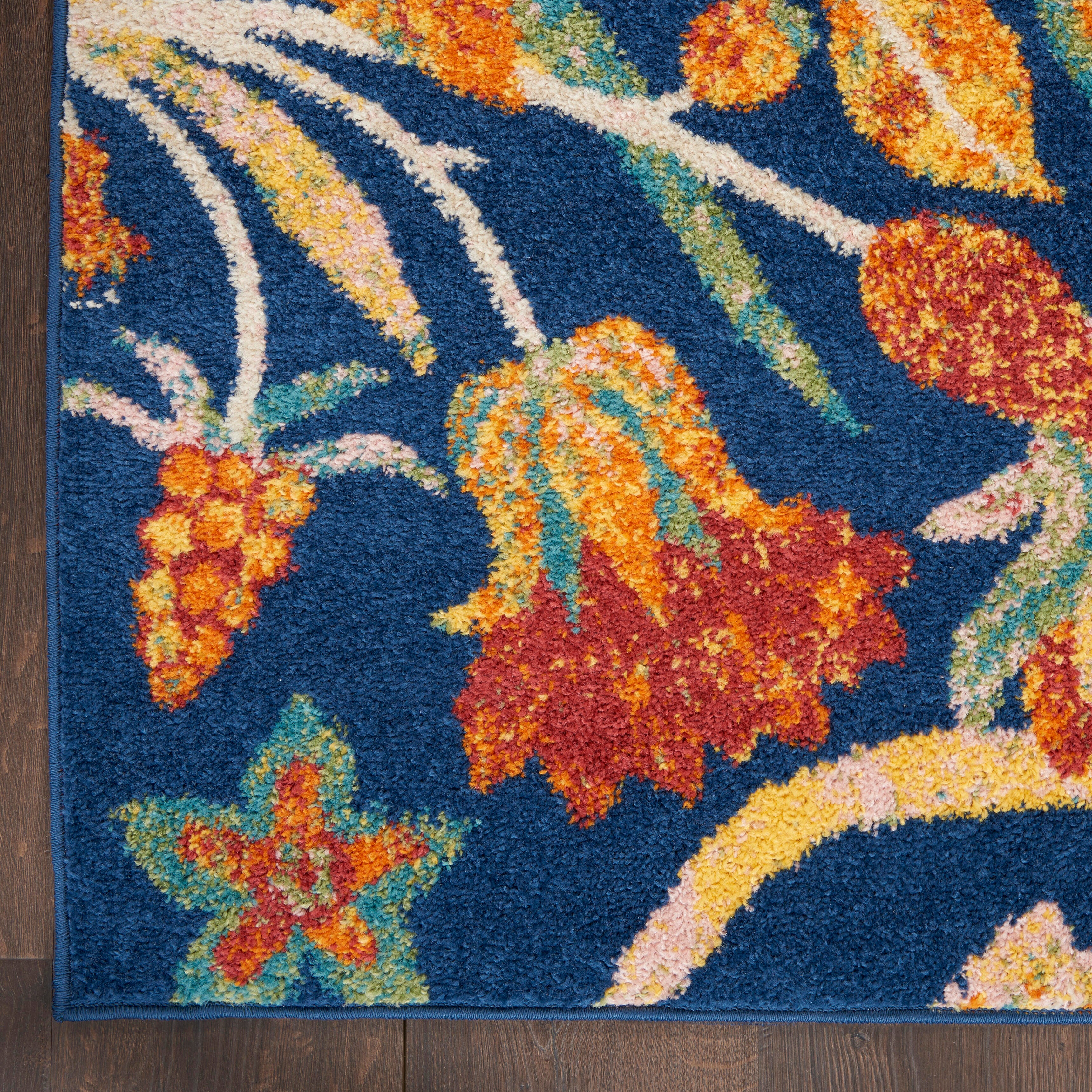 Nourison Home Allur 2' x 3' Botanical Accent Rug, Navy, large
