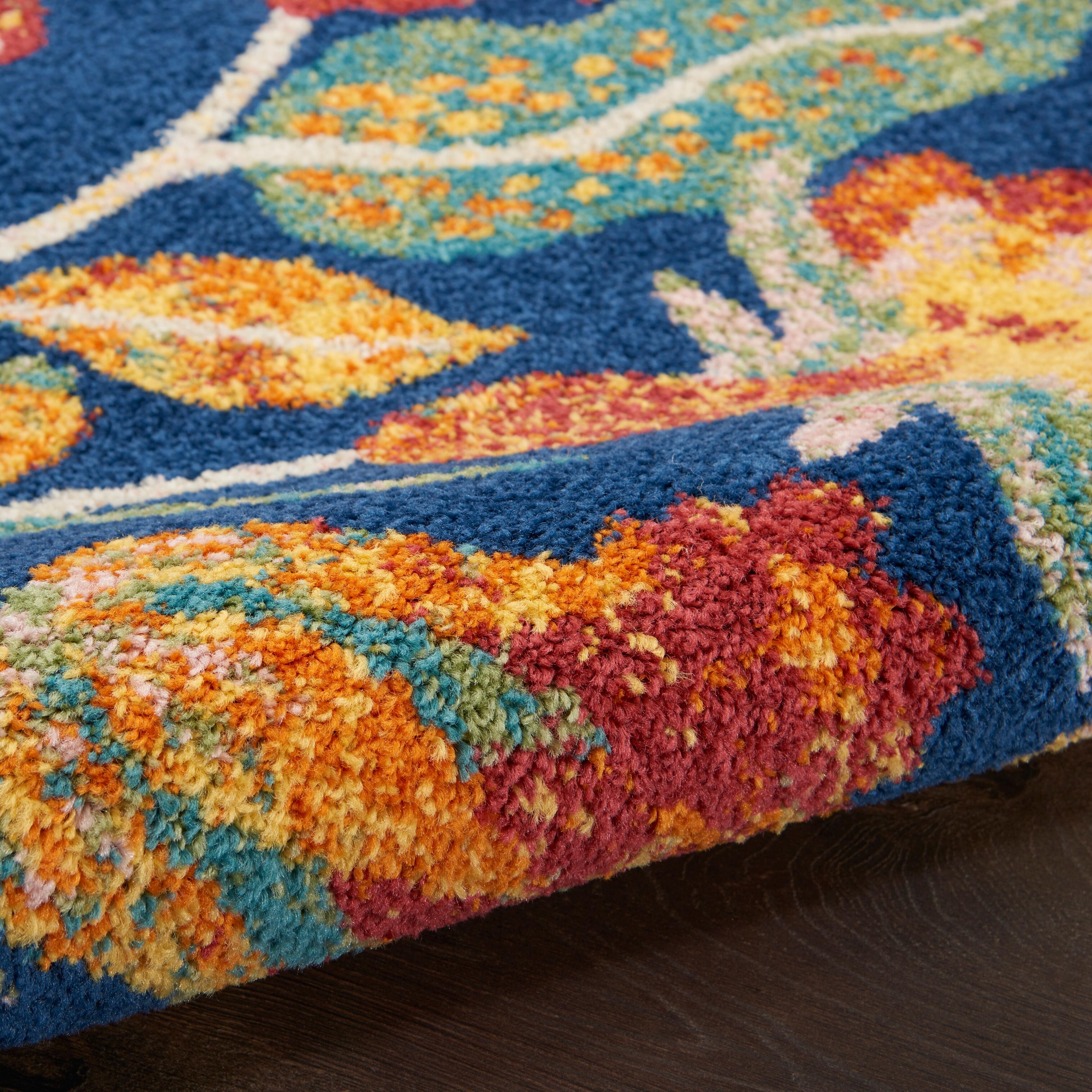 Nourison Home Allur 2' x 3' Botanical Accent Rug, Navy, large
