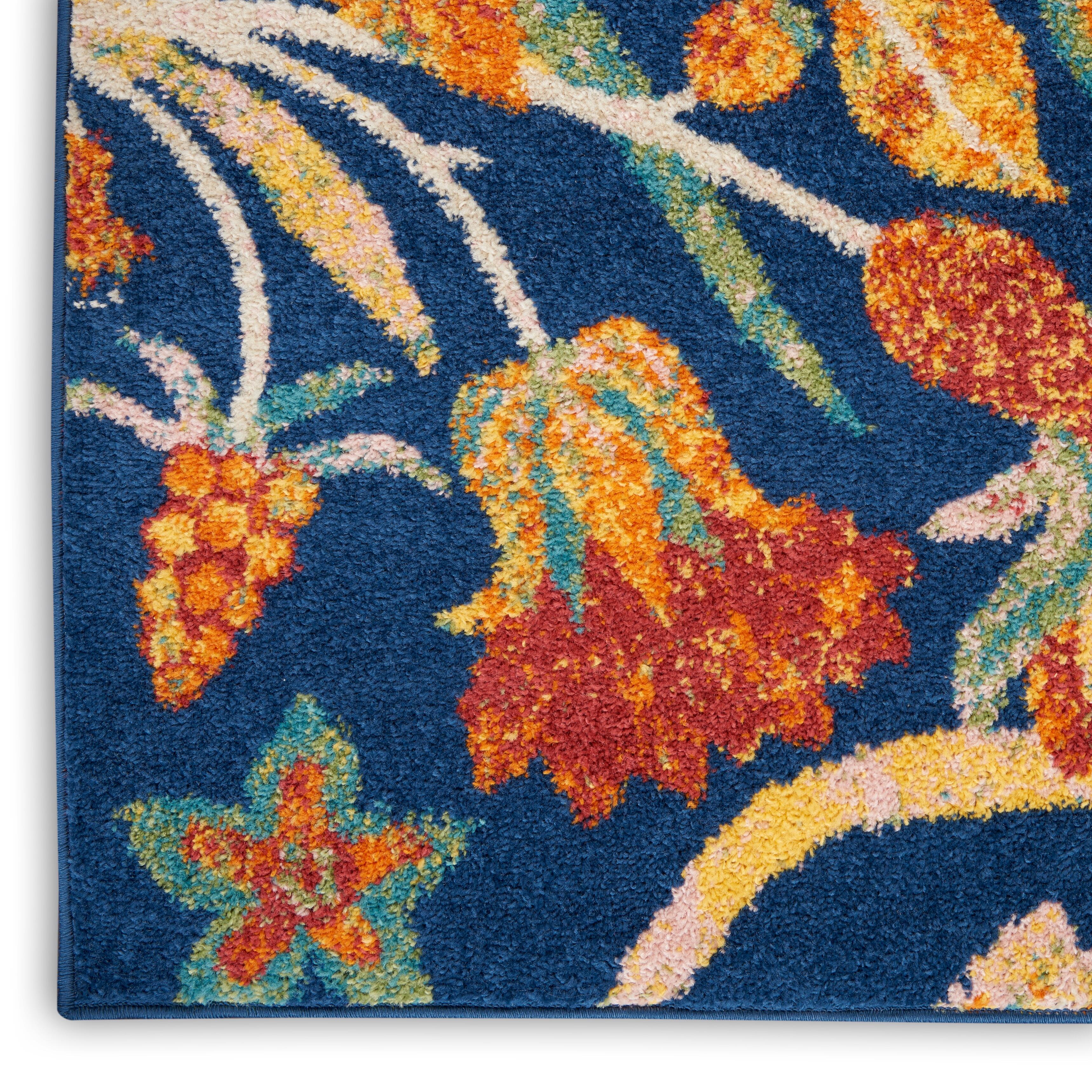 Nourison Home Allur 2' x 3' Botanical Accent Rug, Navy, large