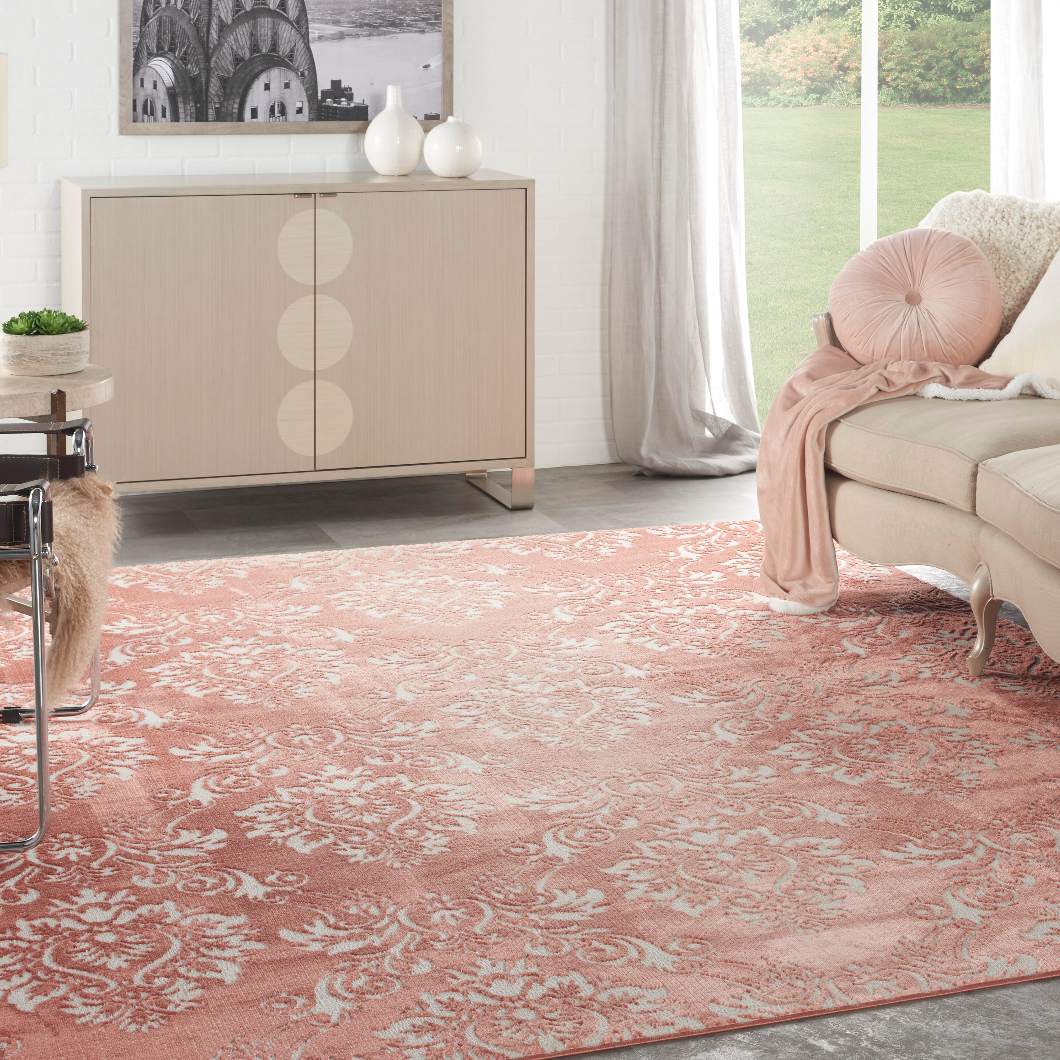 Nourison Nourison Elation 7'10" x 9'10" Brick Ivory Vintage Indoor Rug, Brick, rollover