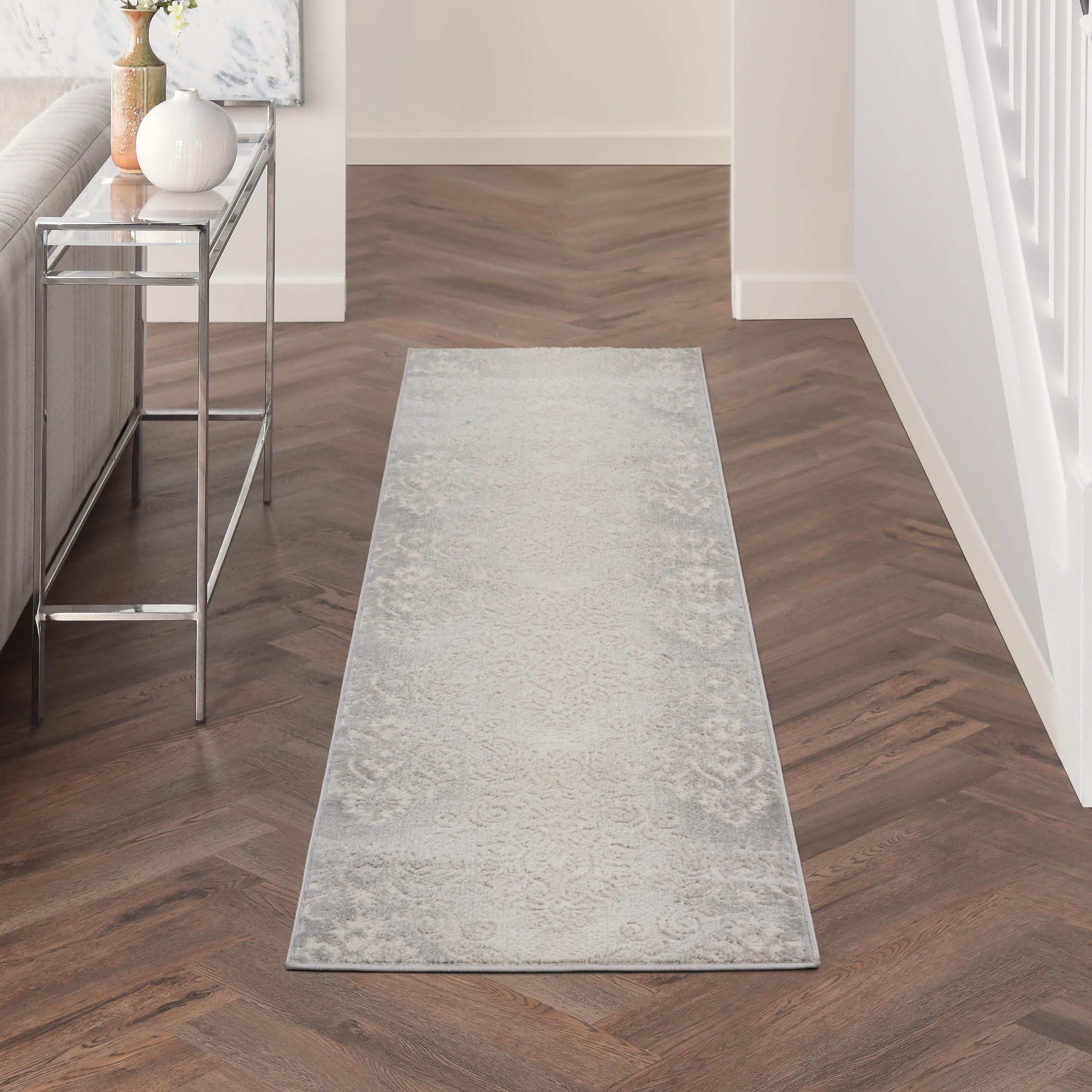 Nourison Nourison Elation 2'3" x 7'6" Ivory Mocha Vintage Indoor Rug, Cream, rollover