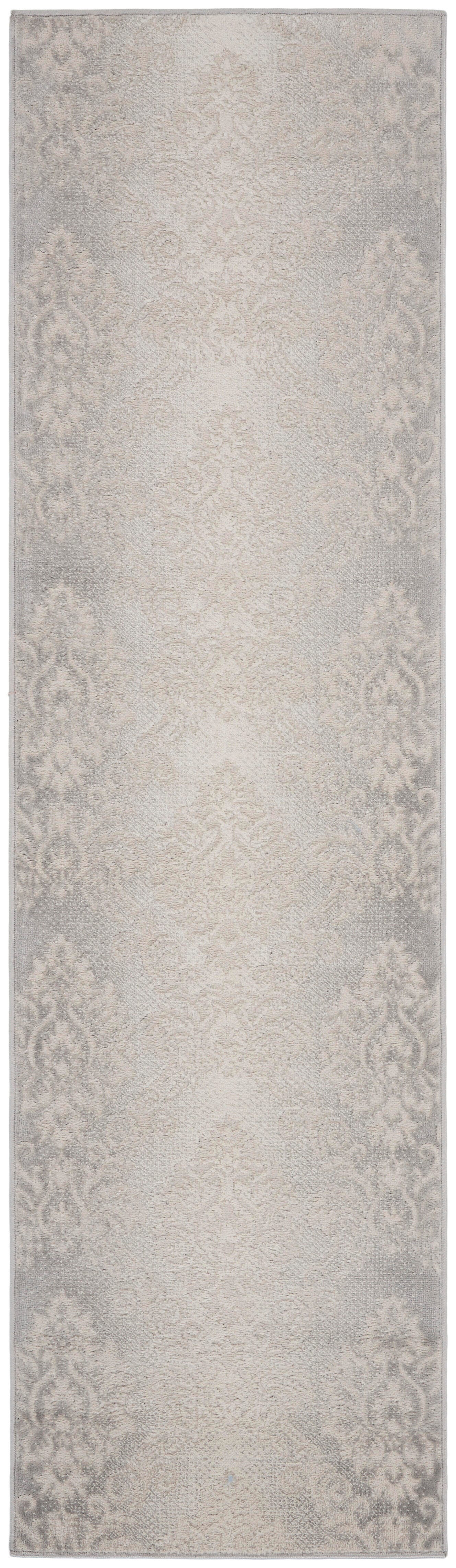Nourison Nourison Elation 2'3" x 7'6" Ivory Mocha Vintage Indoor Rug, Cream, large