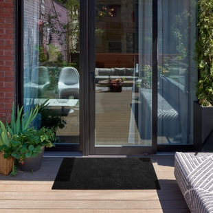 Nourison Home Nourison Nourison Essentials 2' x 4' Black Outdoor Indoor/Outdoor Rug, Black, rollover