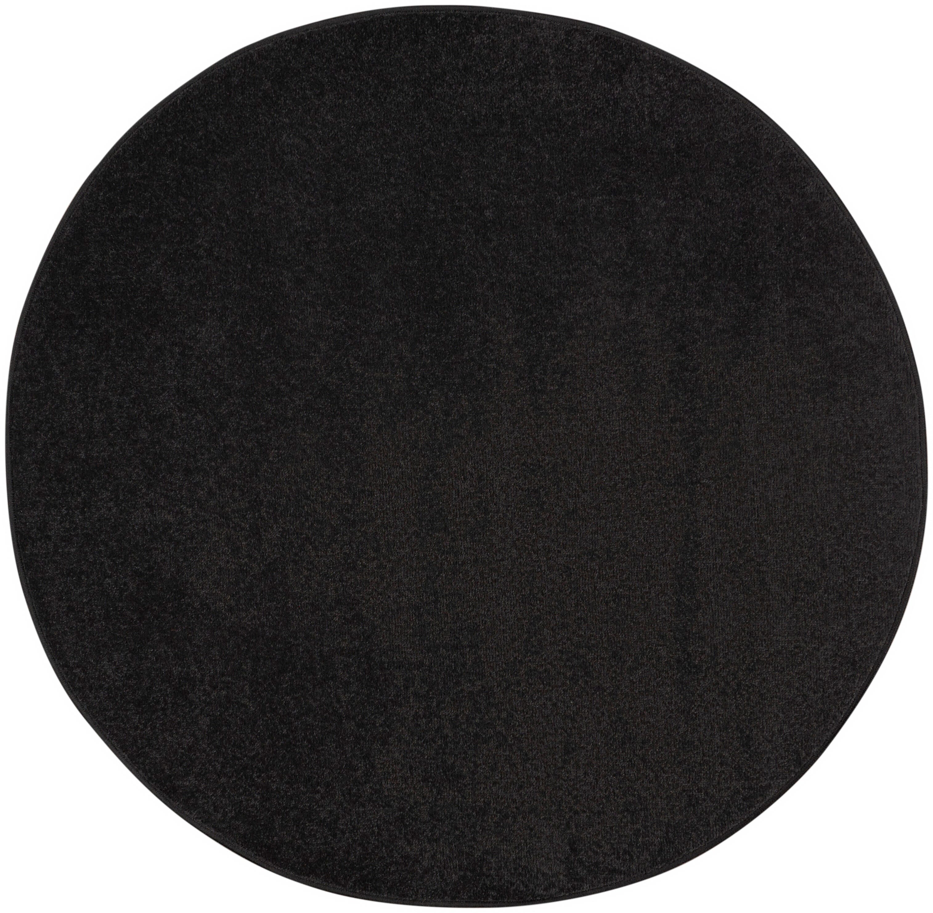Nourison Home Nourison Nourison Essentials 4' x round Black Outdoor Indoor/Outdoor Rug, Black, large