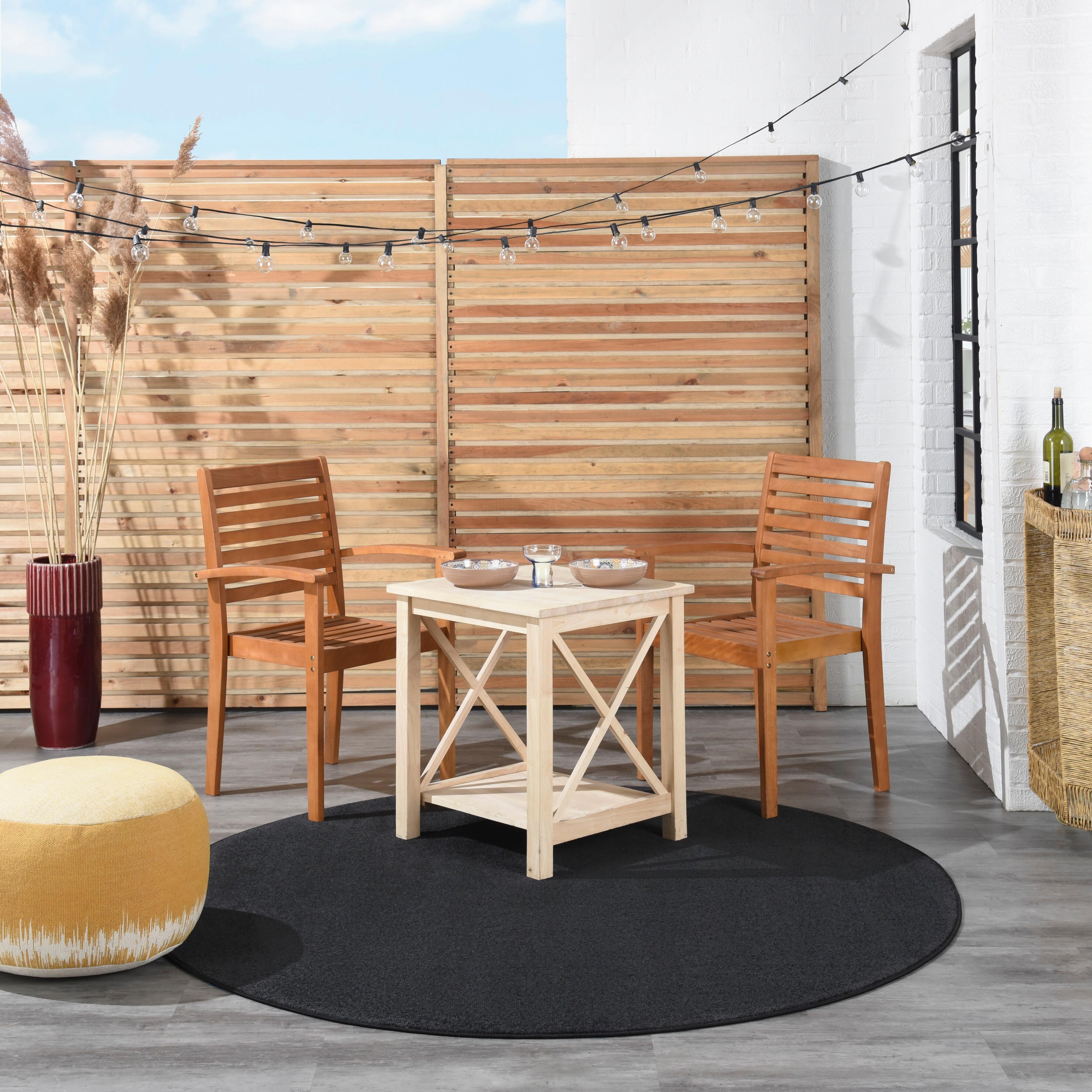 Nourison Home Nourison Nourison Essentials 6' x ROUND Black Outdoor Indoor/Outdoor Rug, Black, rollover