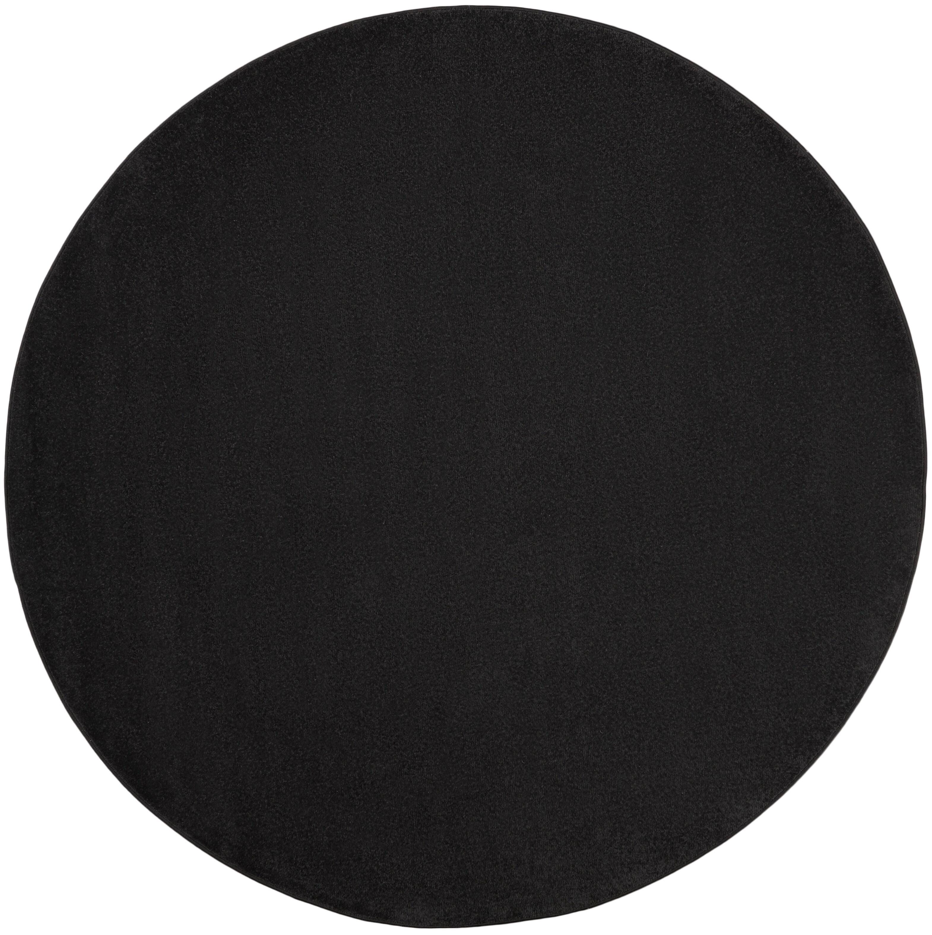 Nourison Home Nourison Nourison Essentials 8' x round Black Outdoor Indoor/Outdoor Rug, Black, large