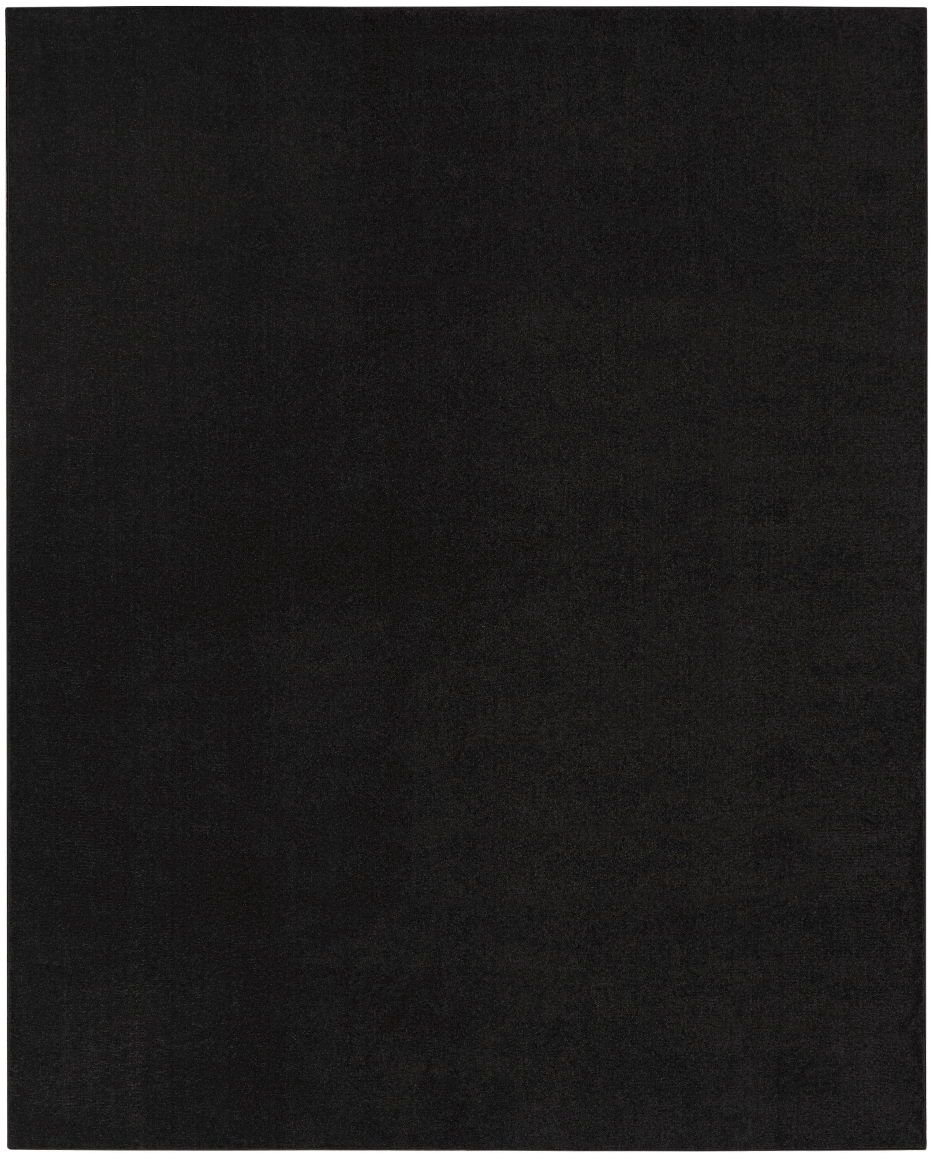 Nourison Home Nourison Nourison Essentials 8' x 10' Black Outdoor Indoor/Outdoor Rug, Black, large