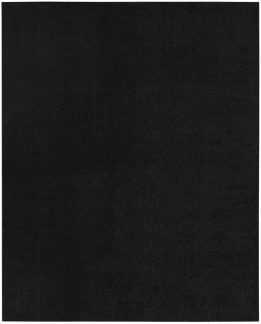 Nourison Home Essentials 8' x 10' Black Outdoor Indoor/Outdoor Rug, Black