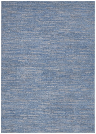 Nourison Home Nourison Nourison Essentials 4' x 6' Blue/Grey Outdoor Indoor/Outdoor Rug, Blue/Gray, large