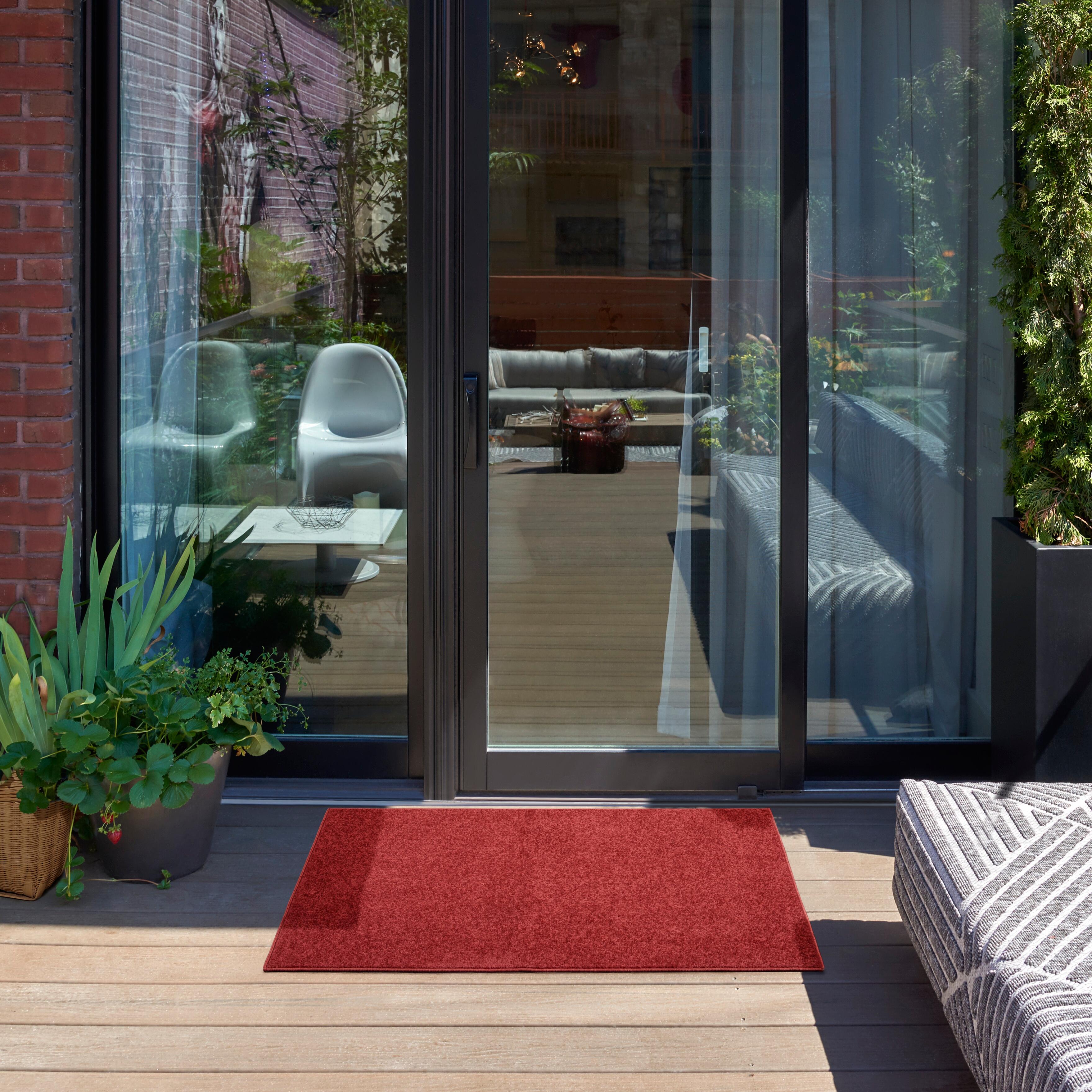 Nourison Home Nourison Nourison Essentials 2' x 4' Brick Red Outdoor Indoor/Outdoor Rug, Brick, rollover