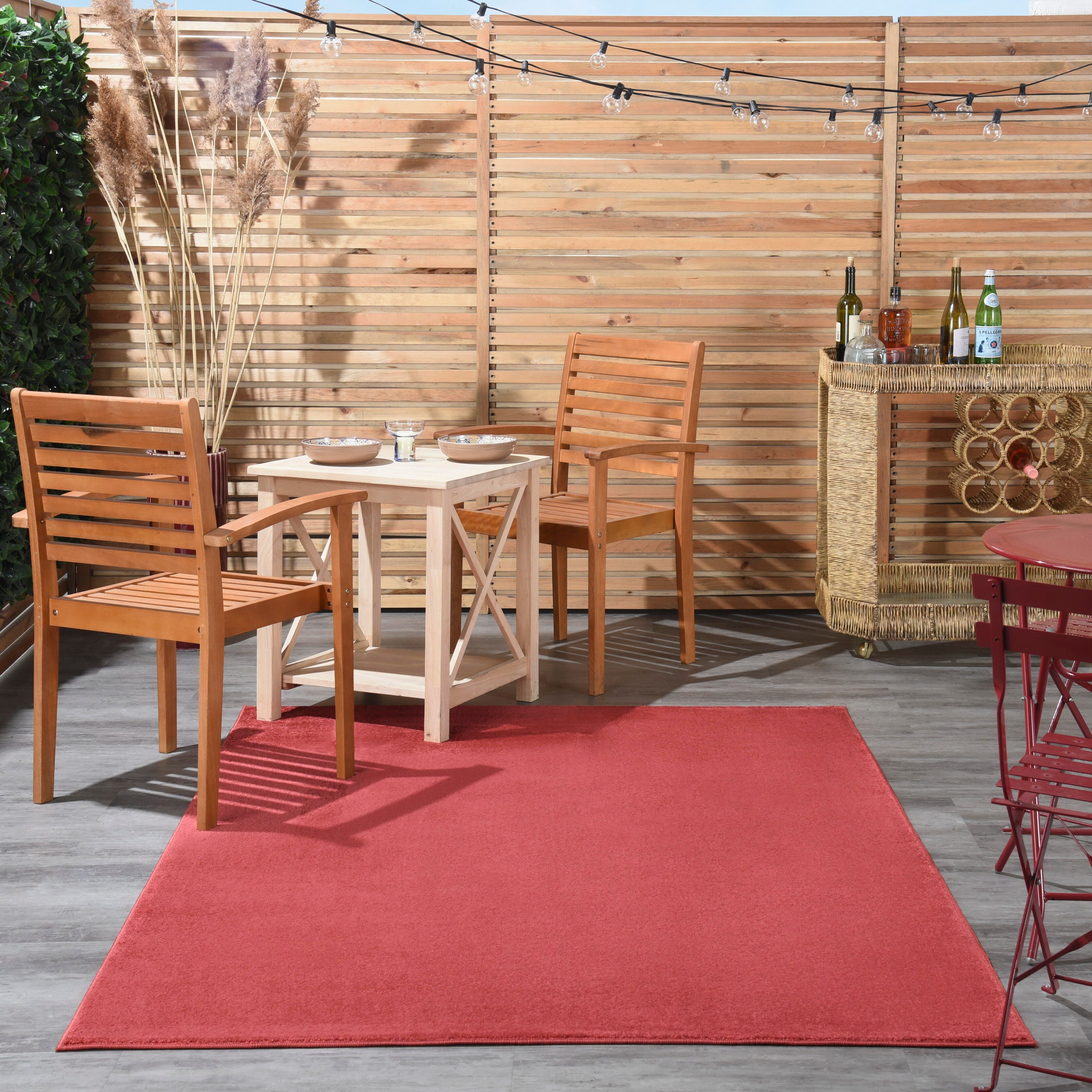 Nourison Home Nourison Nourison Essentials 4' x 6' Brick Red Outdoor Indoor/Outdoor Rug, Brick, rollover