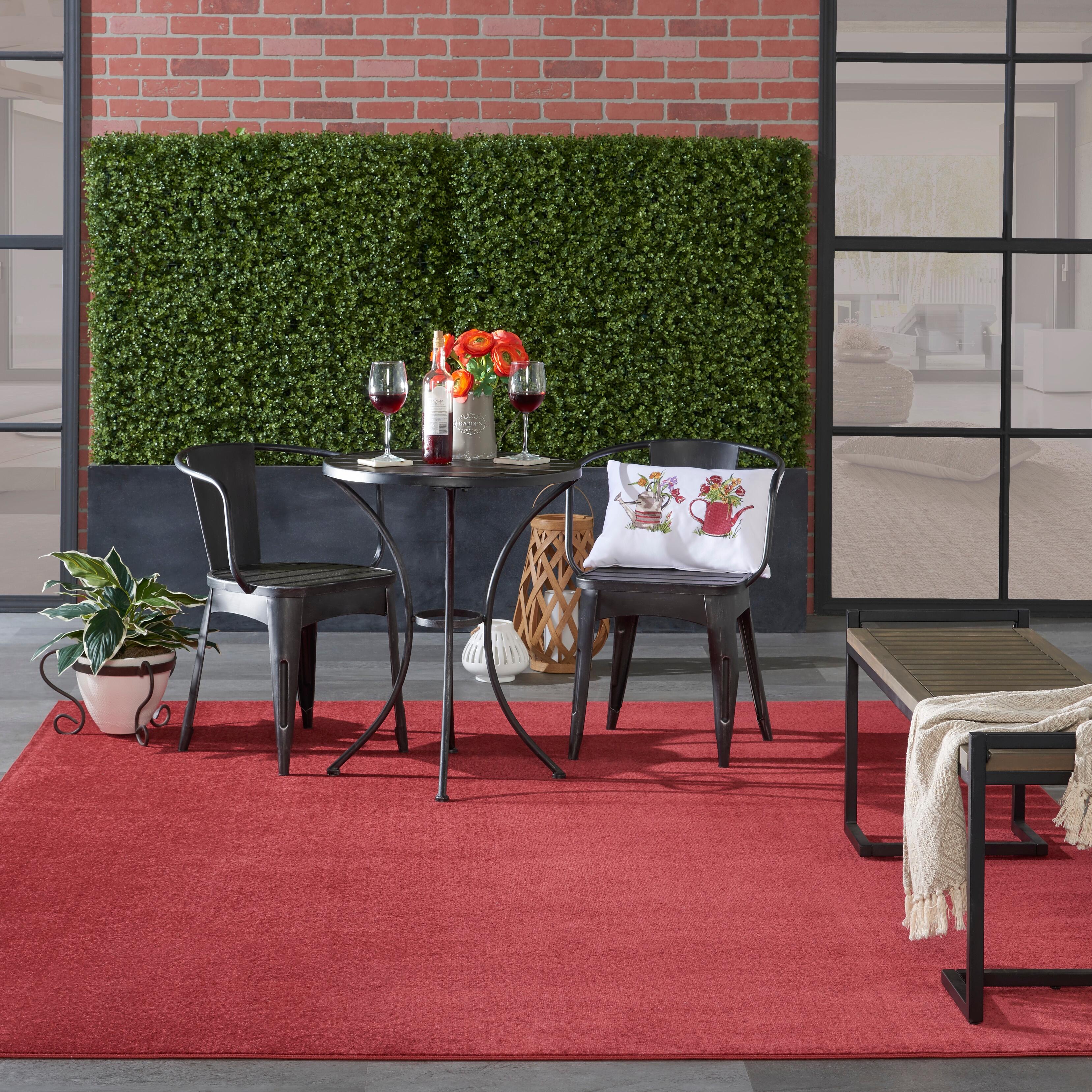 Nourison Home Nourison Nourison Essentials 7' x 10' Brick Red Outdoor Indoor/Outdoor Rug, Brick, rollover
