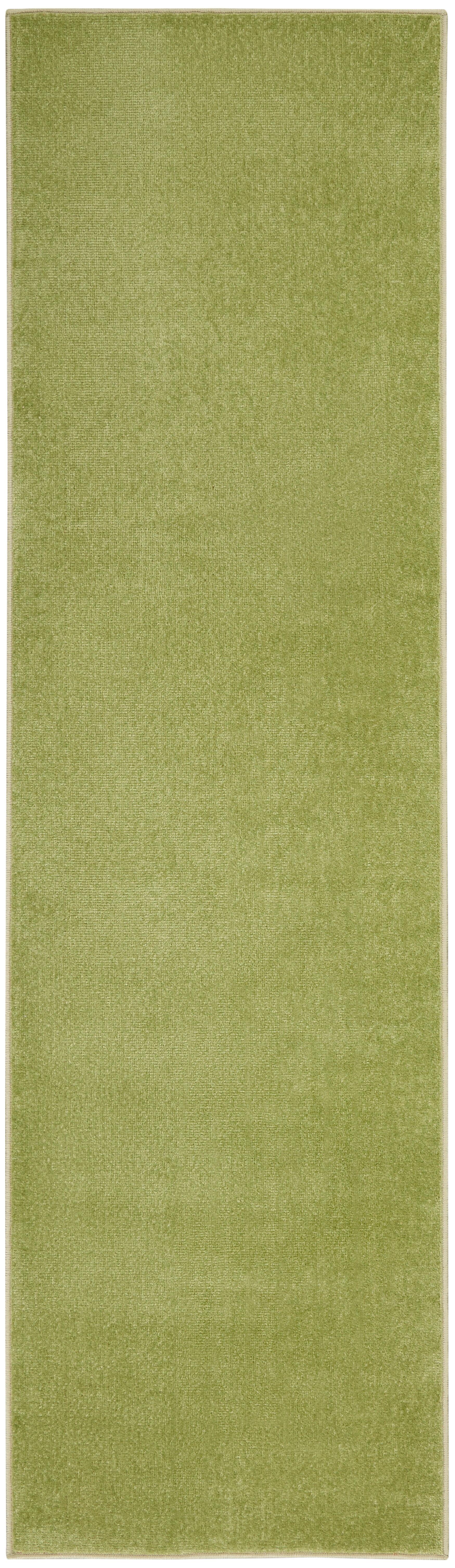 Nourison Home Nourison Nourison Essentials 2' x 6' Green Outdoor Indoor/Outdoor Rug, Green, large