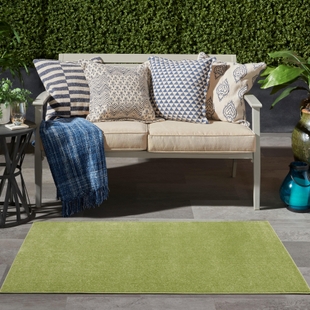 Nourison Home Nourison Nourison Essentials 3' x 5' Green Outdoor Indoor/Outdoor Rug, Green, rollover