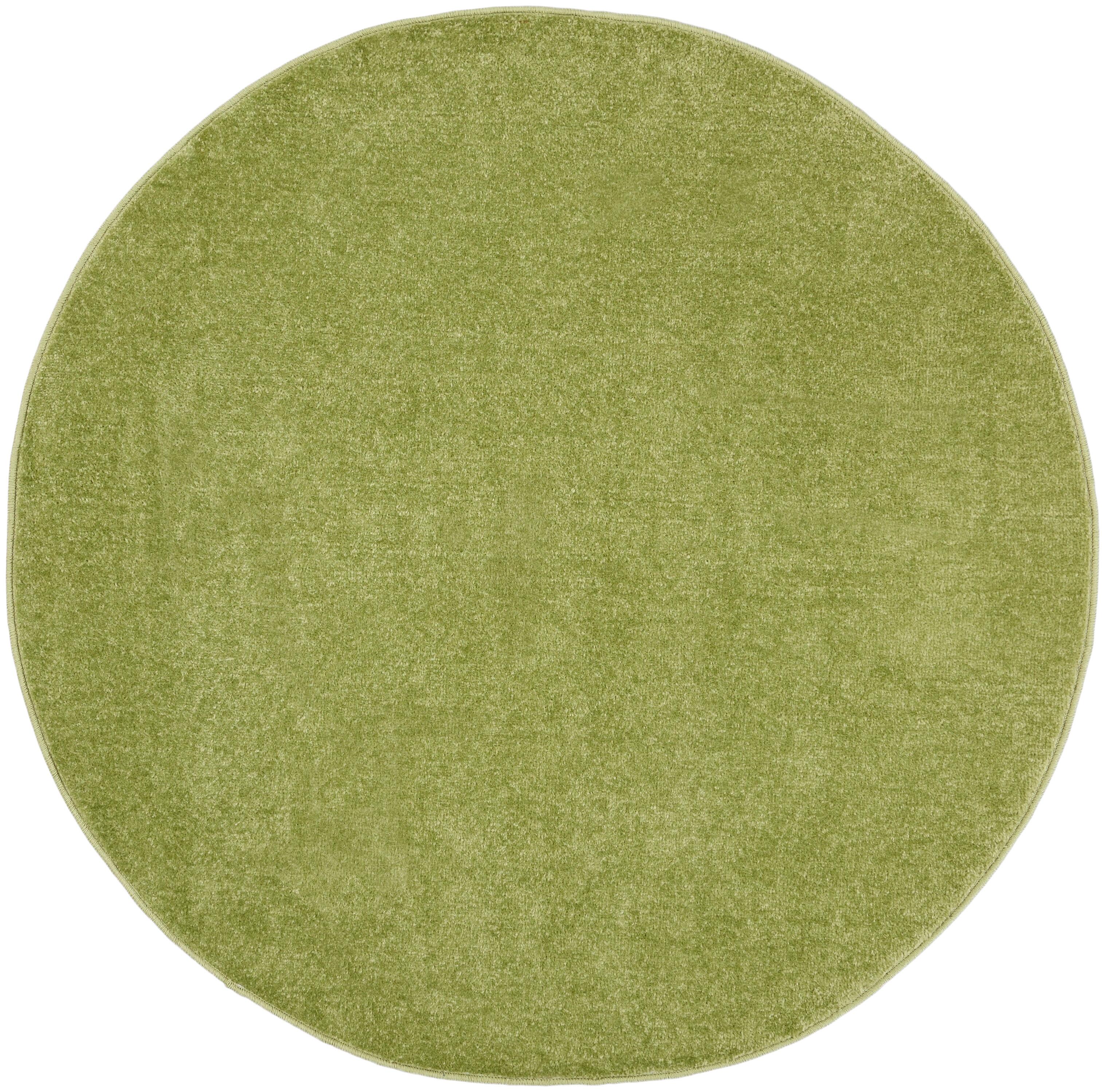 Nourison Home Nourison Nourison Essentials 4' x round Green Outdoor Indoor/Outdoor Rug, Green, large