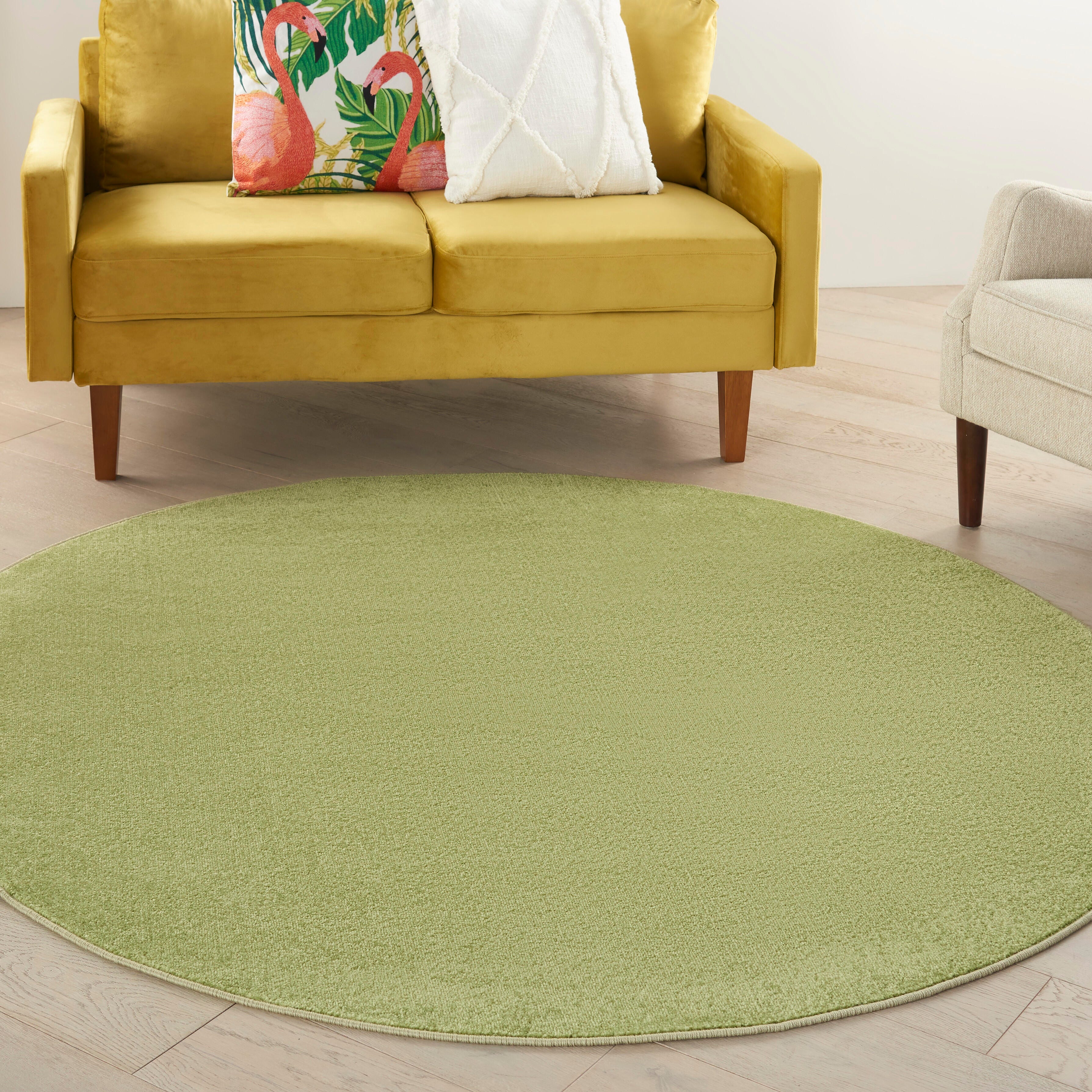Nourison Home Nourison Nourison Essentials 6' x ROUND Green Outdoor Indoor/Outdoor Rug, Green, rollover