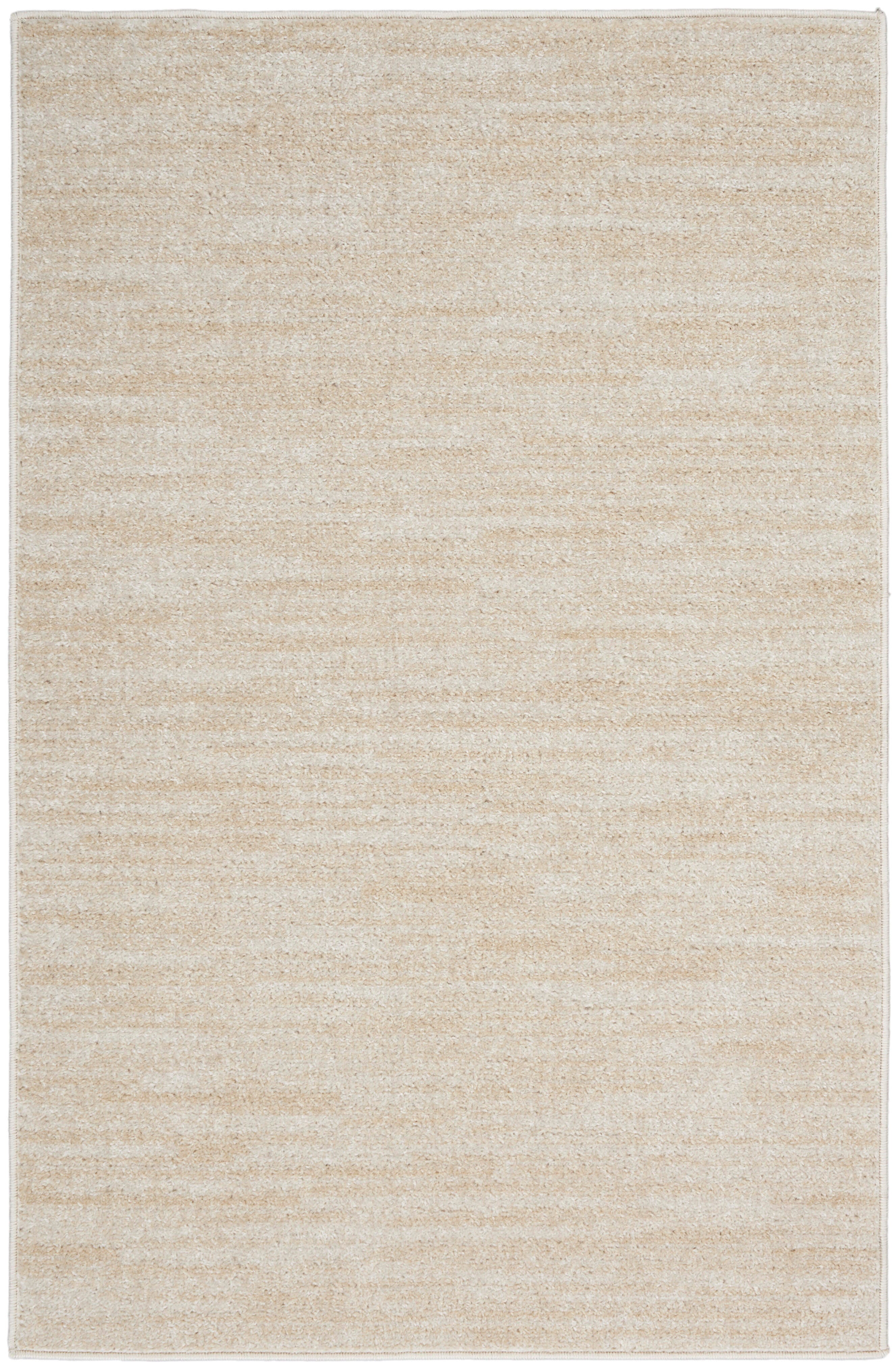 Nourison Home Nourison Nourison Essentials 2' x 4' Ivory Beige Outdoor Indoor/Outdoor Rug, Cream, large