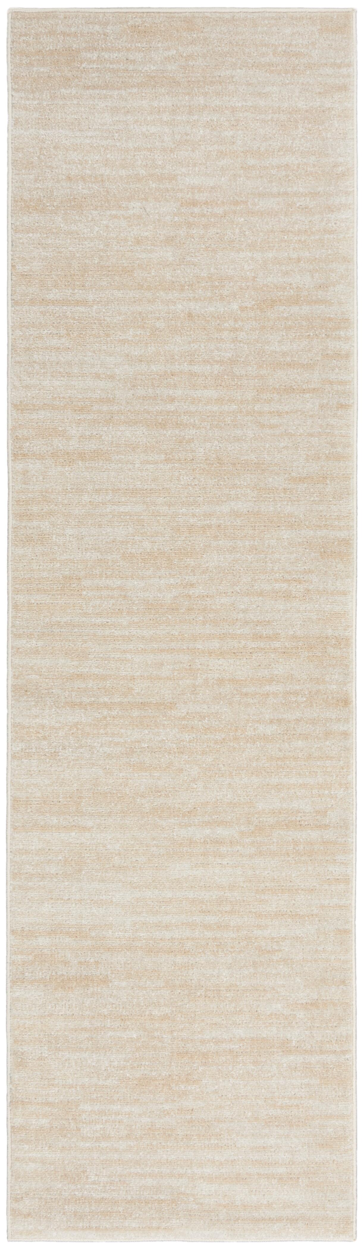 Nourison Home Nourison Nourison Essentials 2' x 6' Ivory Beige Outdoor Indoor/Outdoor Rug, Cream, large