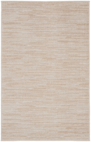 Nourison Home Nourison Nourison Essentials 3' x 5' Ivory Beige Outdoor Indoor/Outdoor Rug, Cream, large