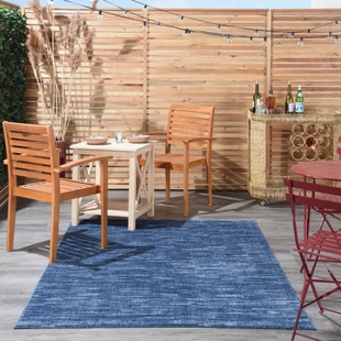 Nourison Home Nourison Nourison Essentials 4' x 6' Navy Blue Outdoor Indoor/Outdoor Rug, Navy, rollover