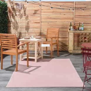 Nourison Home Nourison Nourison Essentials 4' x 6' Pink Outdoor Indoor/Outdoor Rug, Pink, rollover