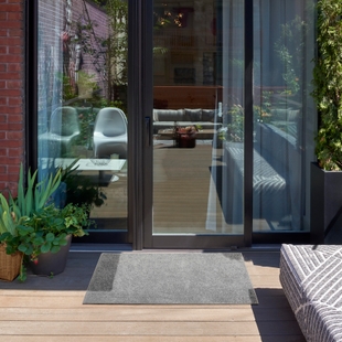 Nourison Home Nourison Nourison Essentials 2' x 4' Silver Grey Outdoor Indoor/Outdoor Rug, Silver, rollover