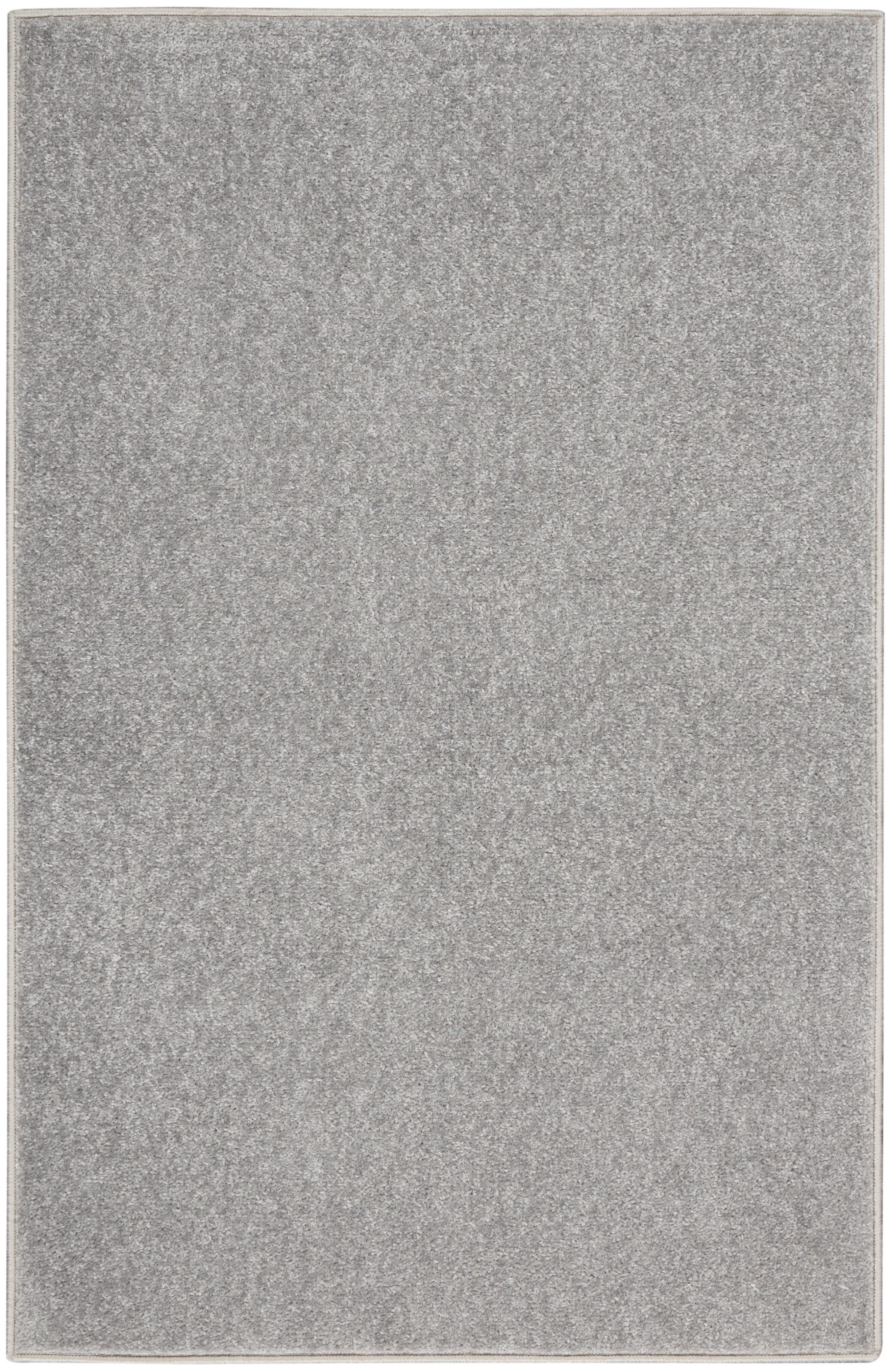 Nourison Home Nourison Nourison Essentials 2' x 4' Silver Grey Outdoor Indoor/Outdoor Rug, Silver, large
