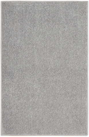Nourison Home Nourison Nourison Essentials 2' x 4' Silver Grey Outdoor Indoor/Outdoor Rug, Silver, large