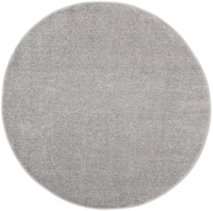 Nourison Home Nourison Nourison Essentials 4' x round Silver Grey Outdoor Indoor/Outdoor Rug, Silver, large