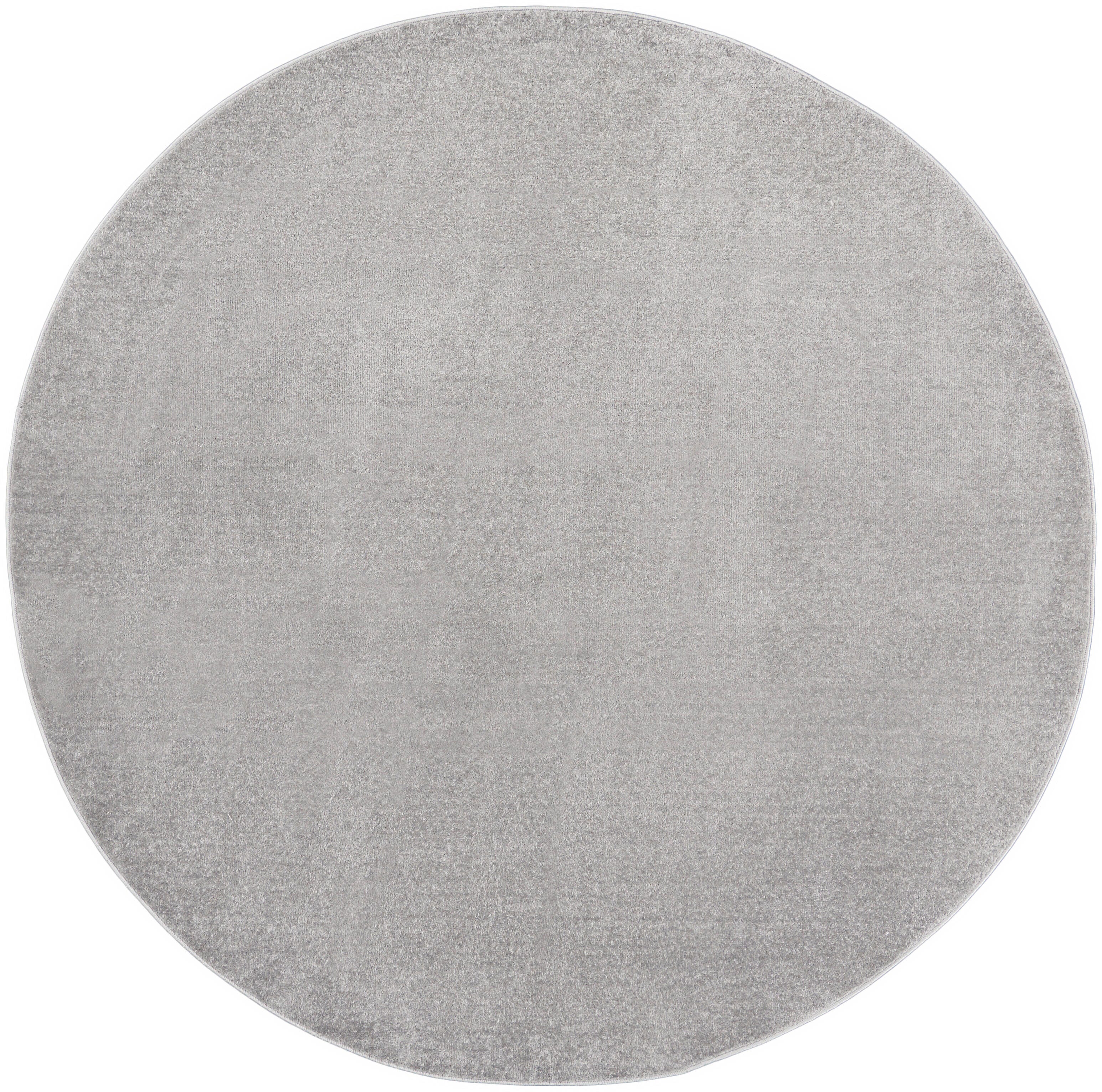 Nourison Home Nourison Nourison Essentials 8' x round Silver Grey Outdoor Indoor/Outdoor Rug, Silver, large