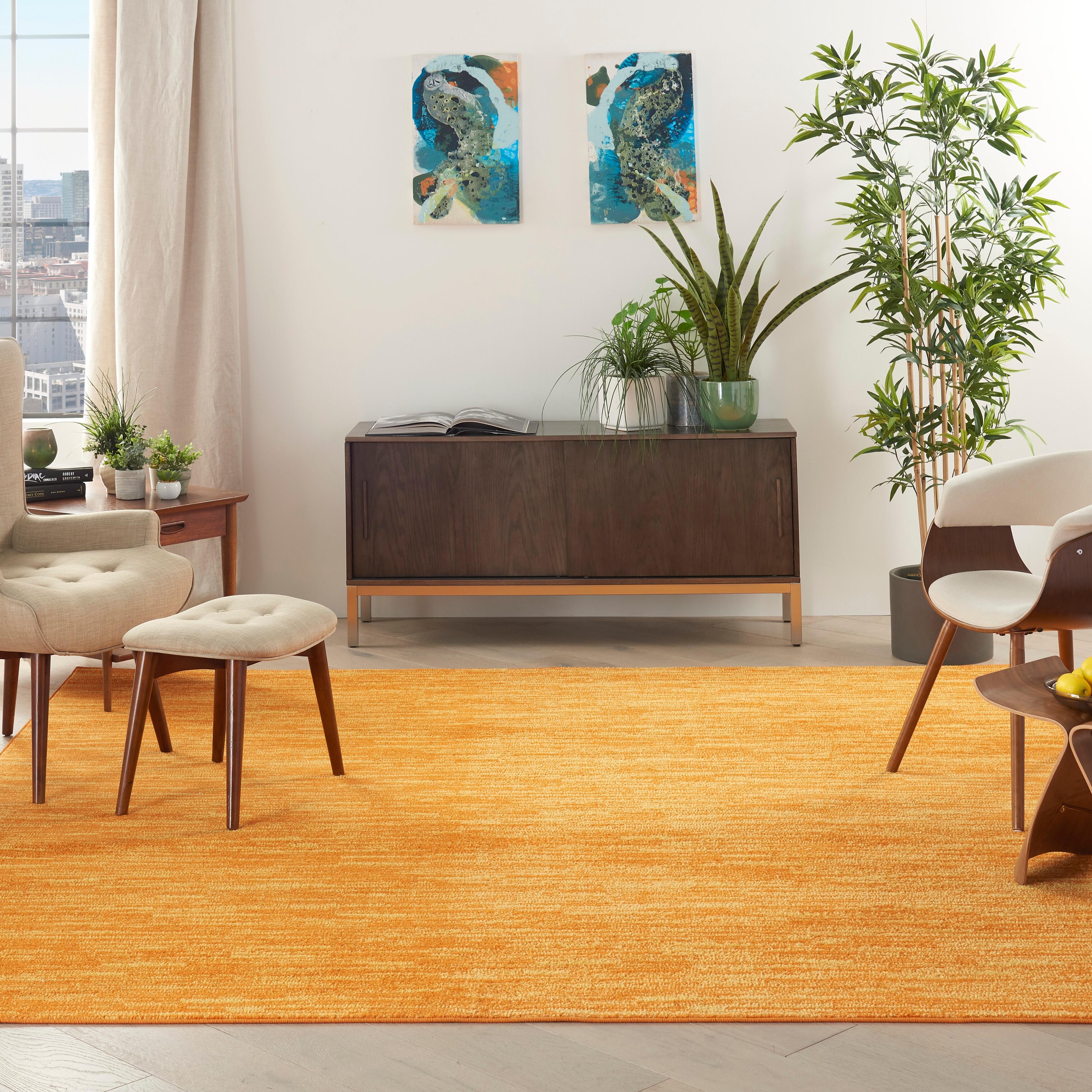 Nourison Home Essentials 5' Square Accent Rug, Sunburst, large