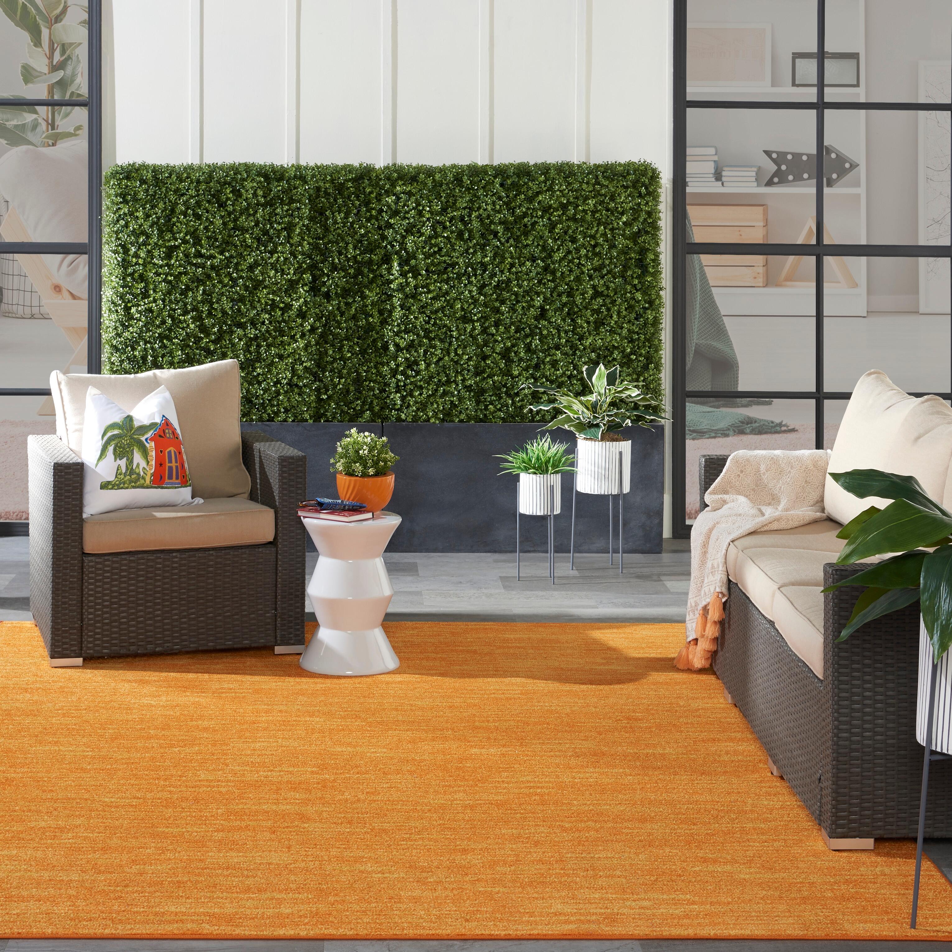 Nourison Home Nourison Nourison Essentials 7' x 10' Sunburst Outdoor Indoor/Outdoor Rug, Sunburst, rollover