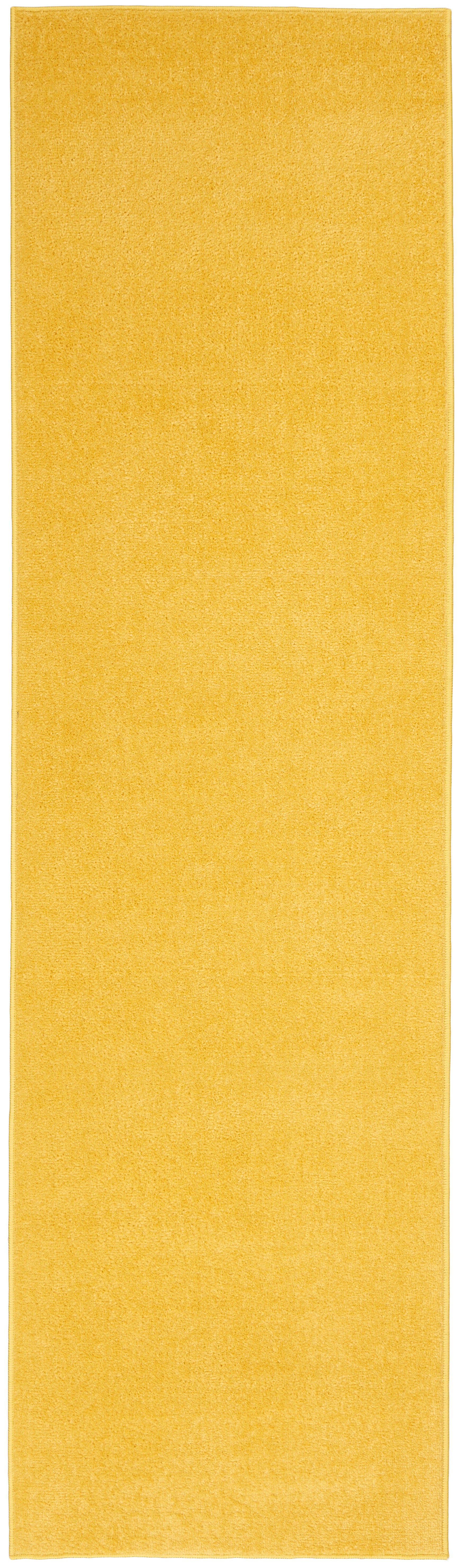 Nourison Home Nourison Nourison Essentials 2'2" x 10' Yellow Outdoor Indoor/Outdoor Rug, Yellow, large