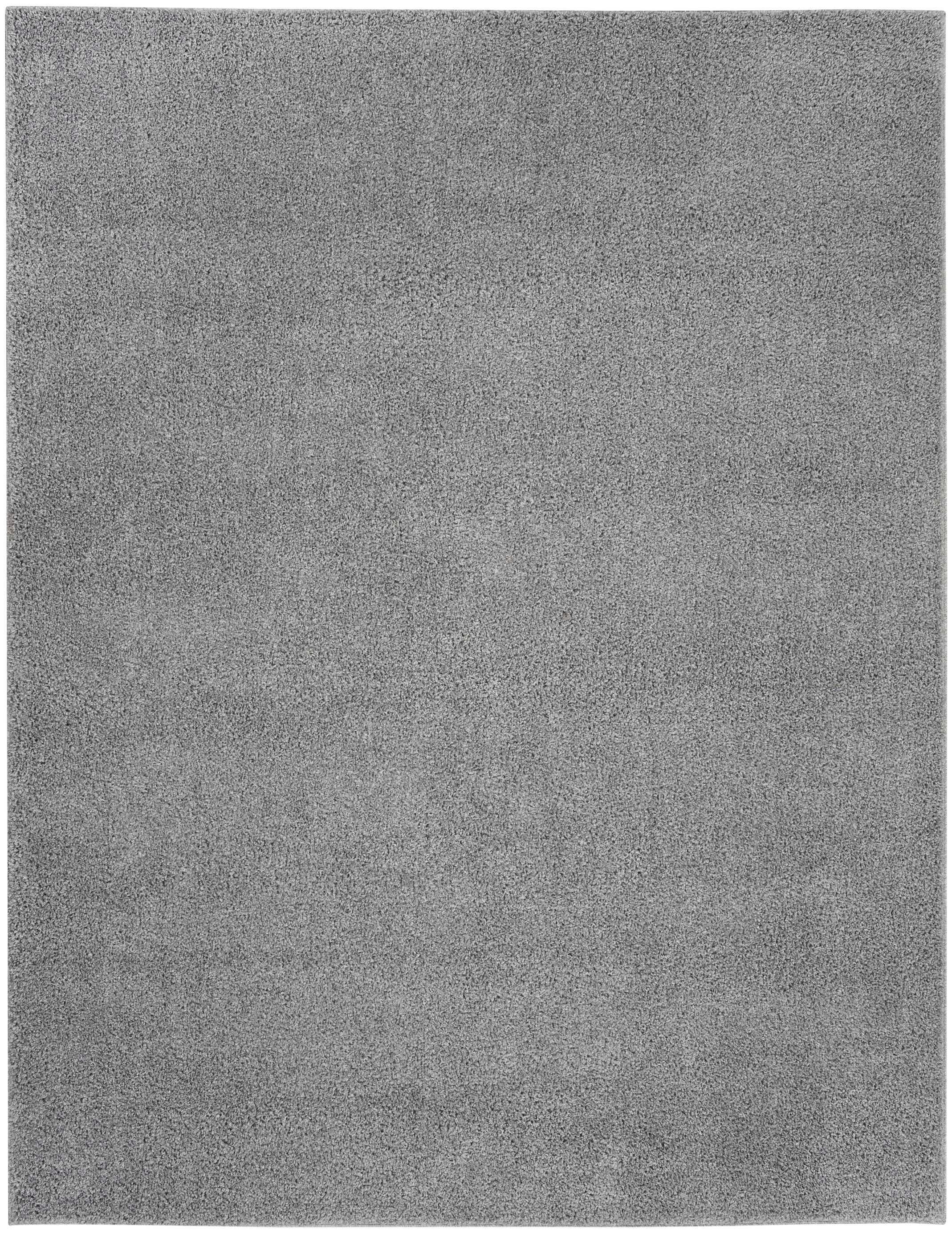 Nourison Home Nourison Shangri-La 8' x 10' Lt Grey Shag Indoor Rug, Light Gray, large