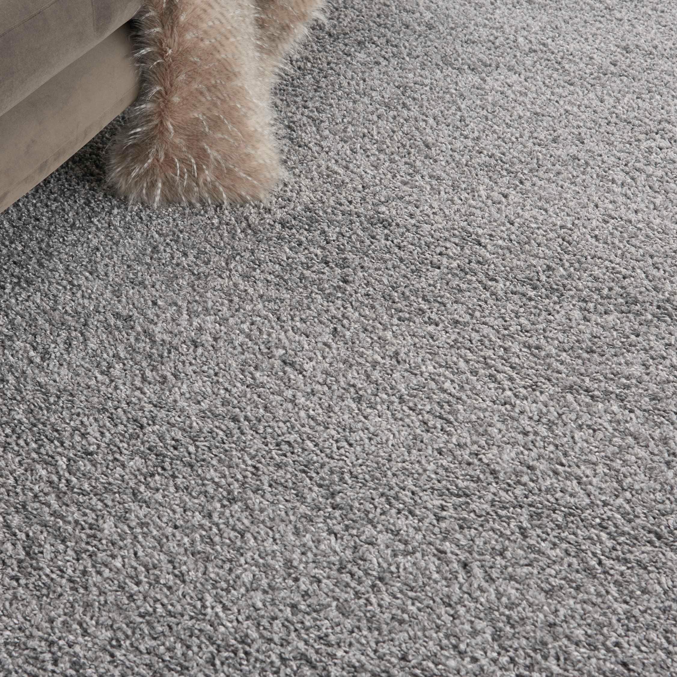 Nourison Home Shangri-La 8' x 10' Lt Grey Shag Indoor Rug | Ashley