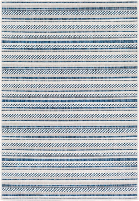 Surya Eagean 7'10" x 10'2" Area Rug, Denim/Navy/White