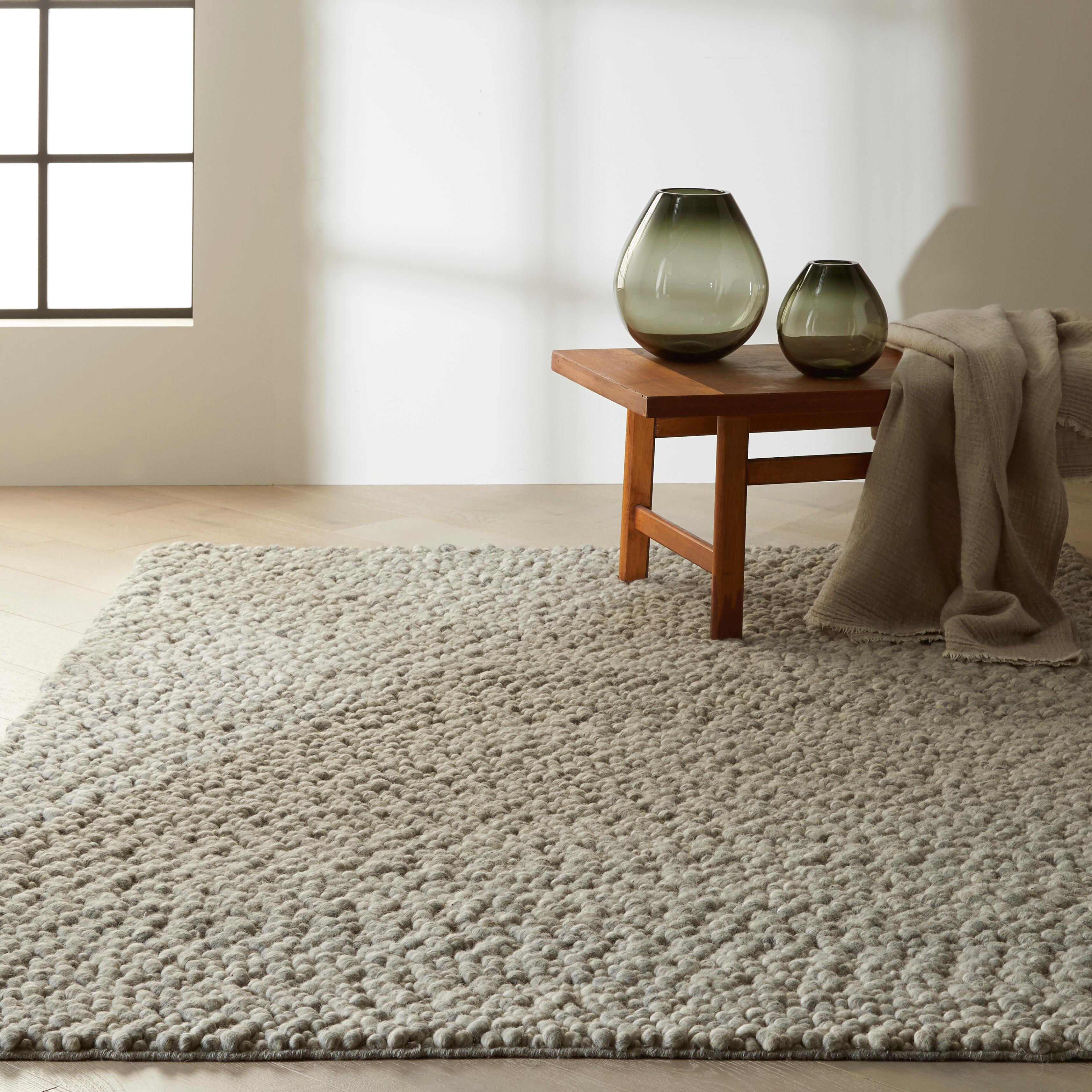 Calvin Klein Riverstone 4' x 6' Grey/Ivory Contemporary Indoor Rug, Gray/Ivory