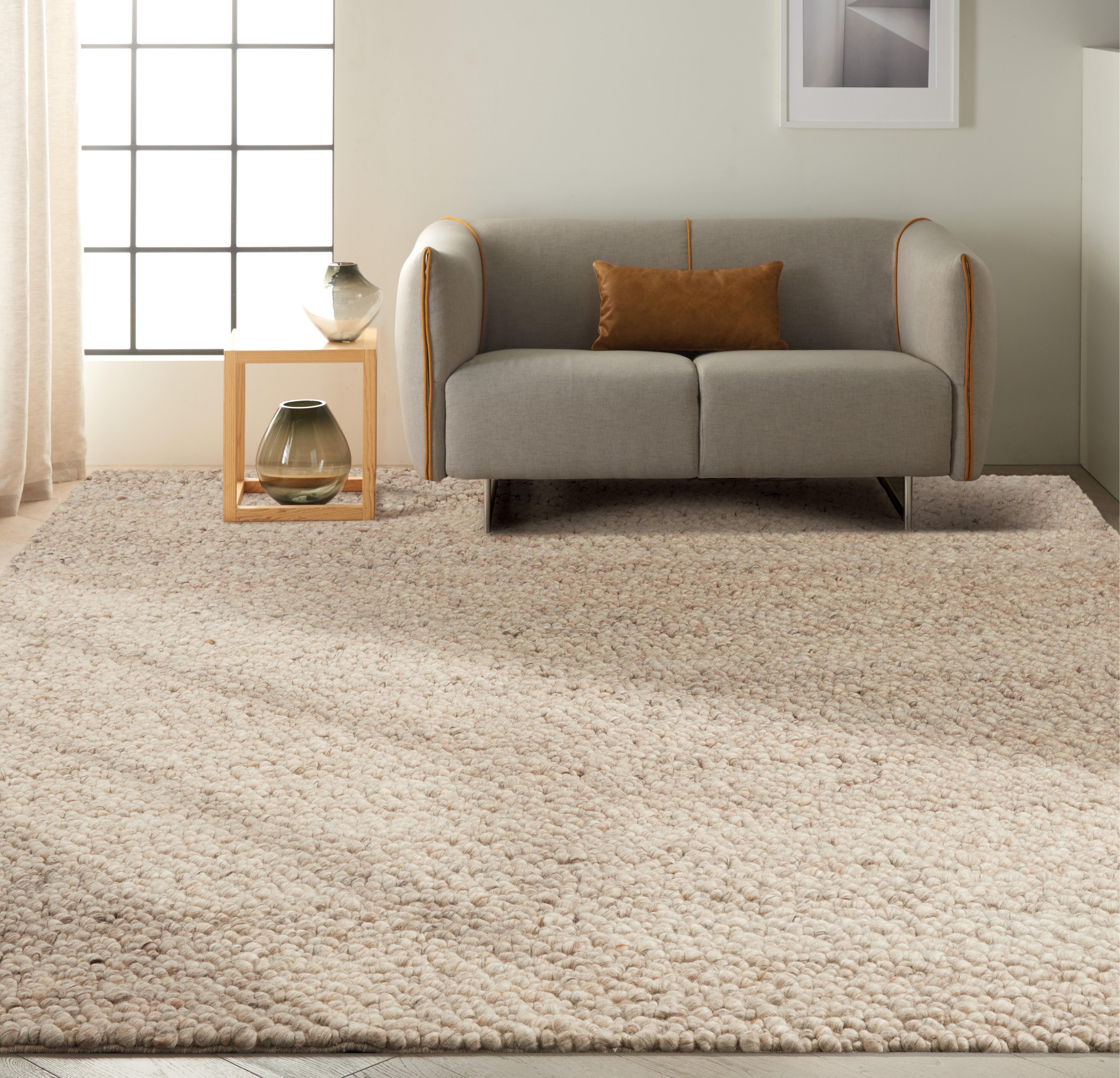 Calvin Klein Calvin Klein Riverstone 8' x 10' Mocha Farmhouse Indoor Rug, Mocha, rollover