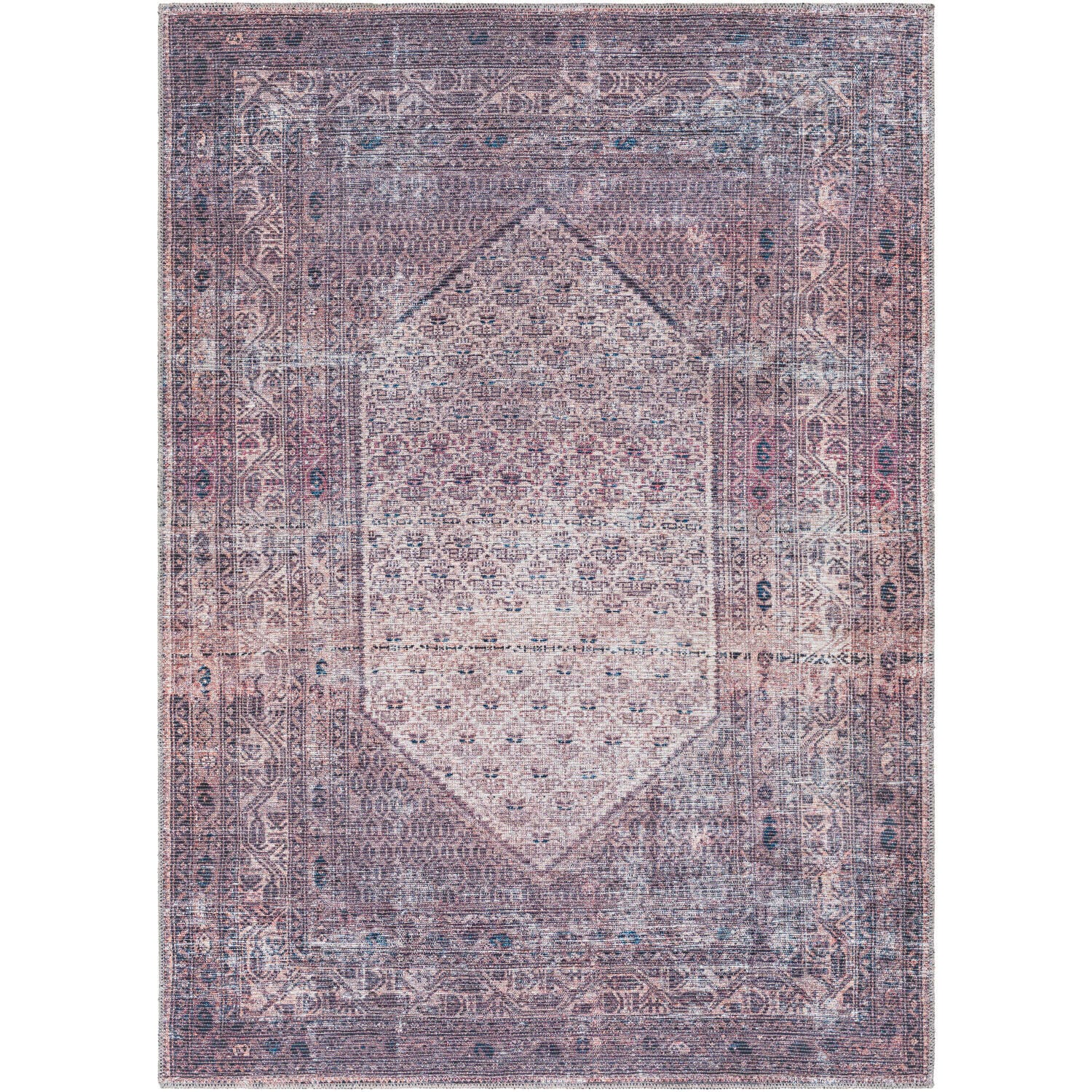 Home Accents Colin Cln-2313 2'7" X 7'3" Rug, Old Lavender, large