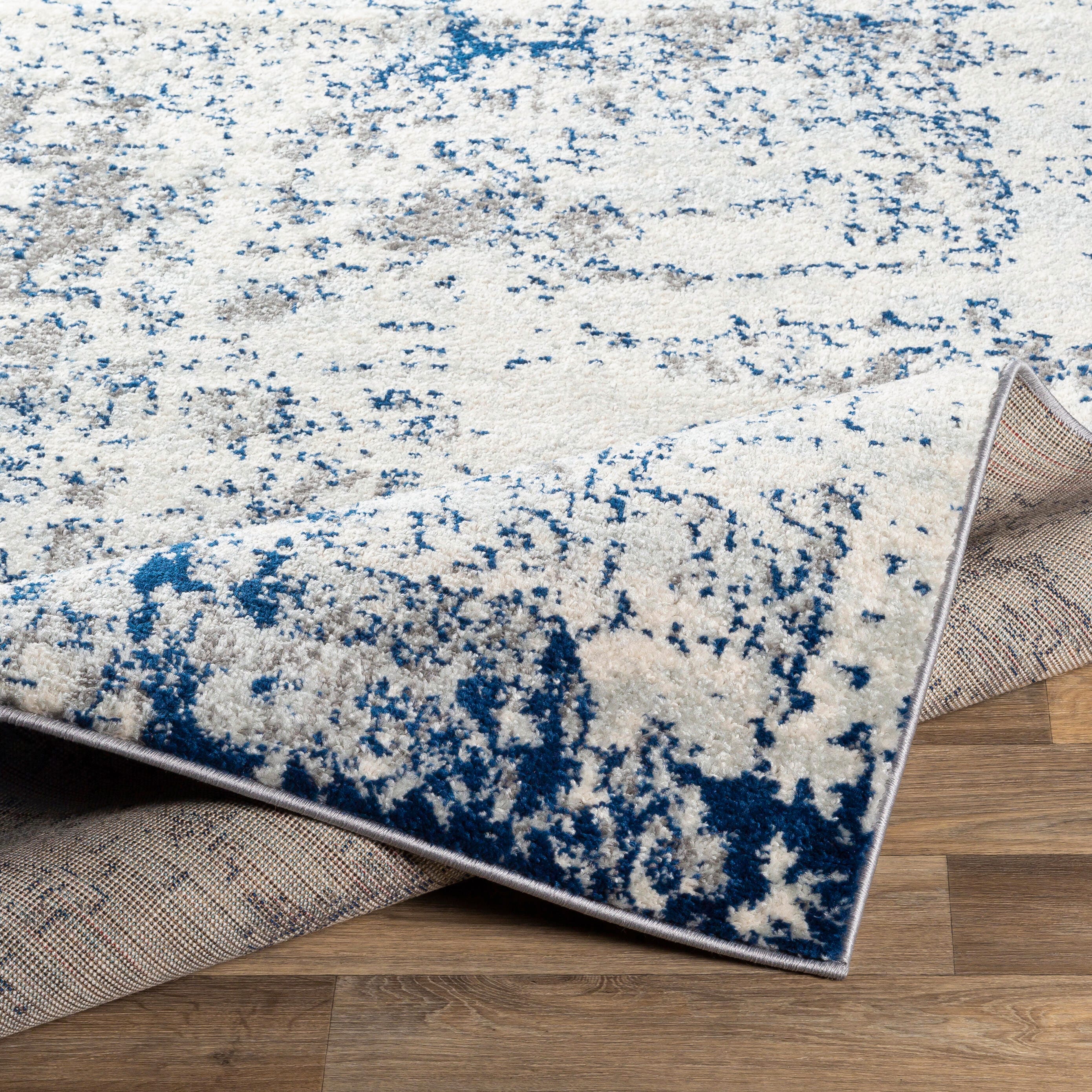 Surya Sunderland Modern Area Rug, Dark Blue/Gray, large