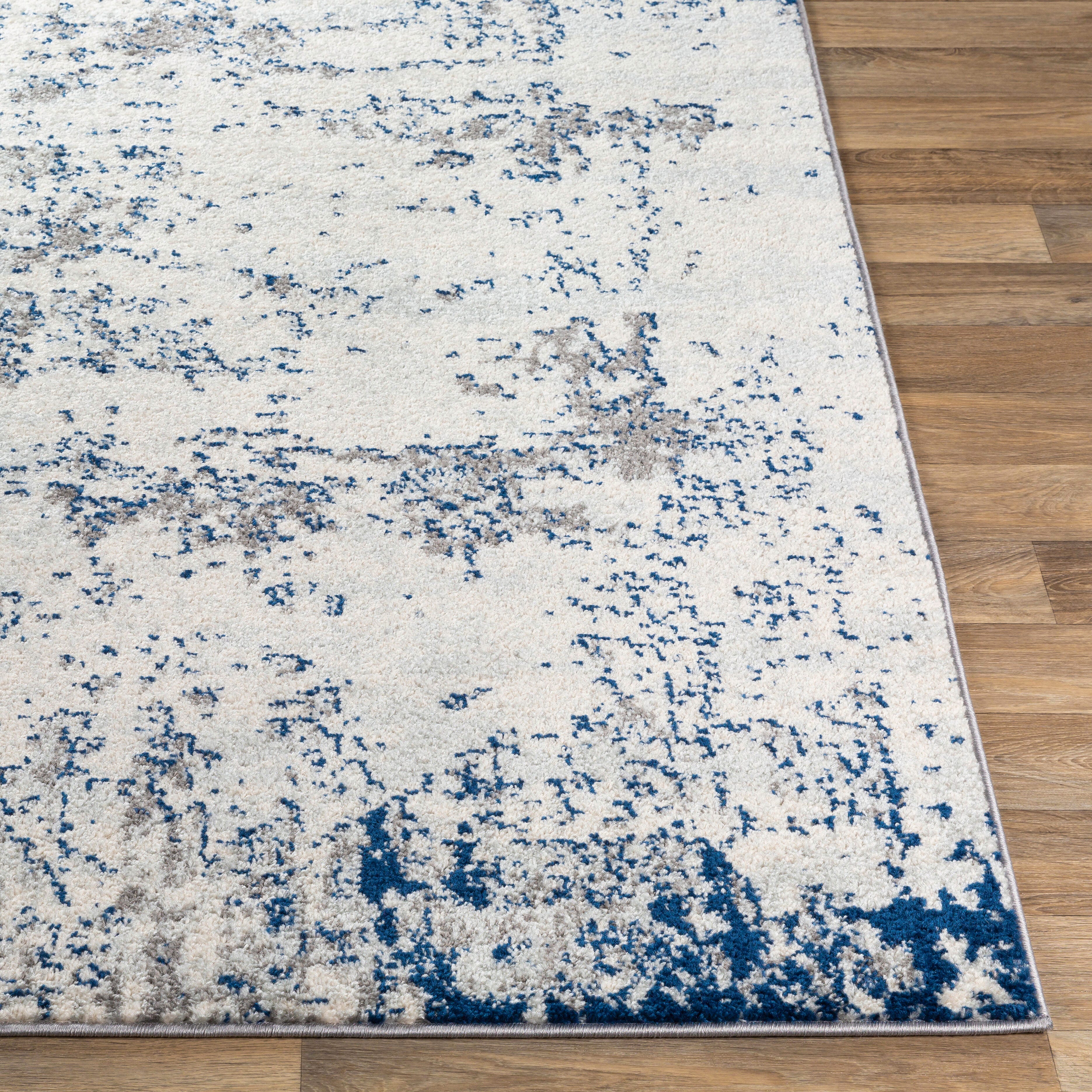 Surya Sunderland Modern Area Rug, Dark Blue/Gray, large